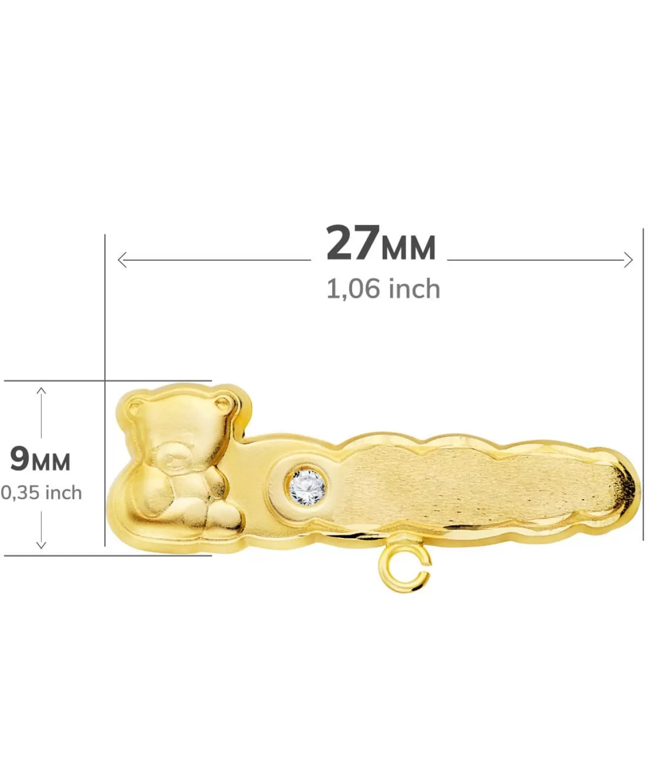 Alfiler Bebé Oro Amarillo 18K Osito Nube<Alda Joyeros Cheap