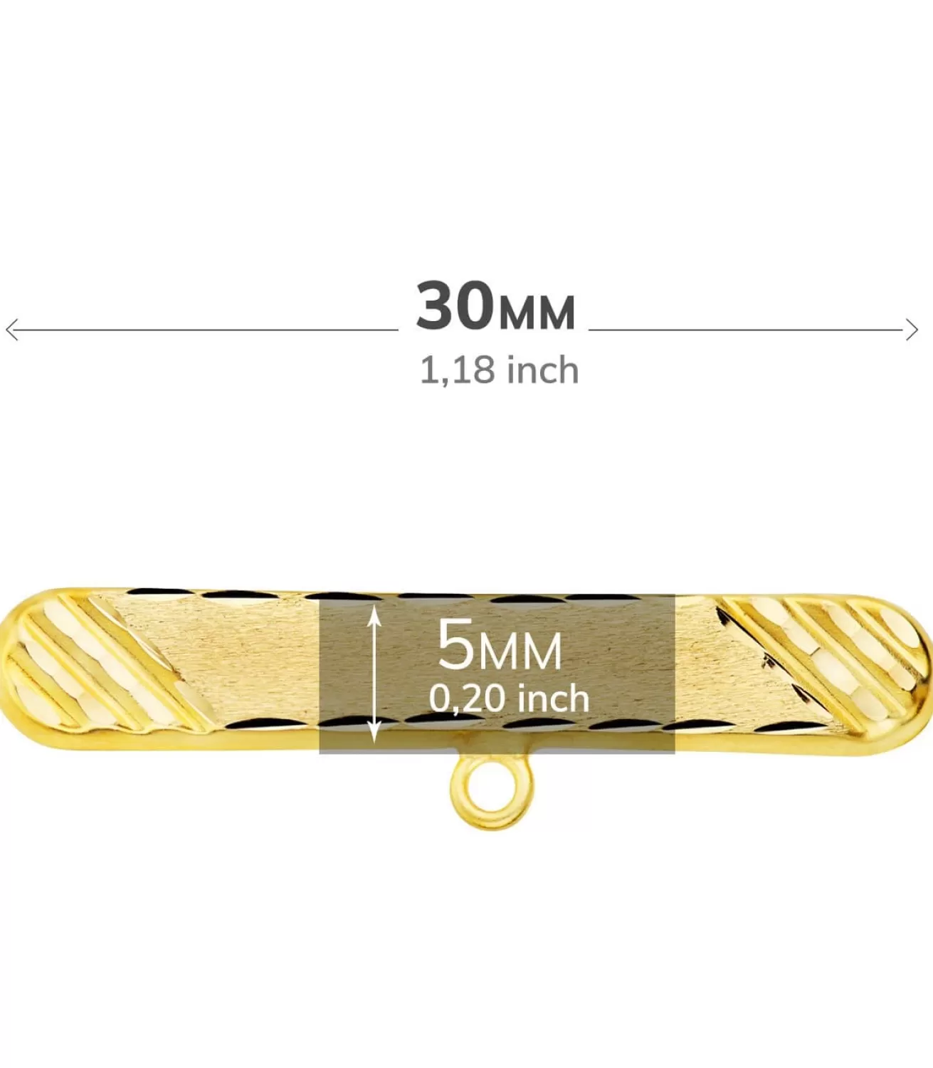 Alfiler Bebé Oro Amarillo 18K Ovalado Tallado<Alda Joyeros Cheap