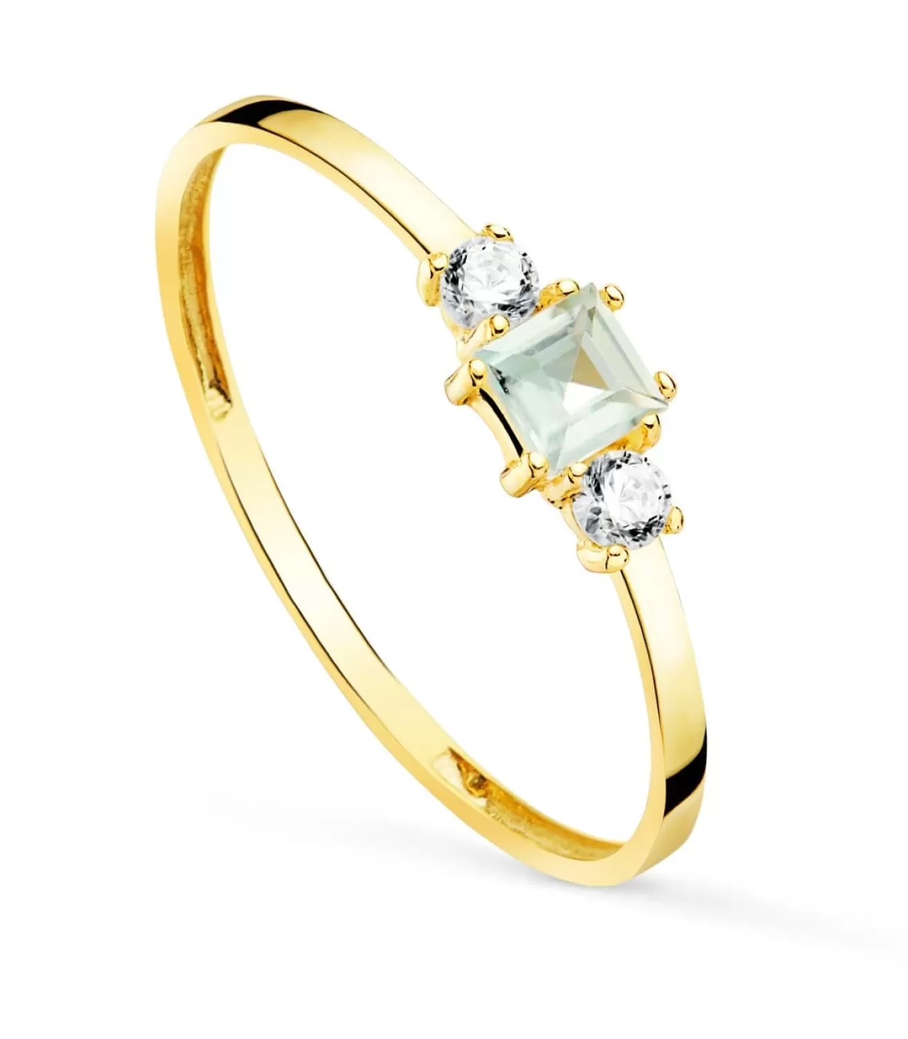 Anillo Aguamarina Always Oro Amarillo 18K<Alda Joyeros Online