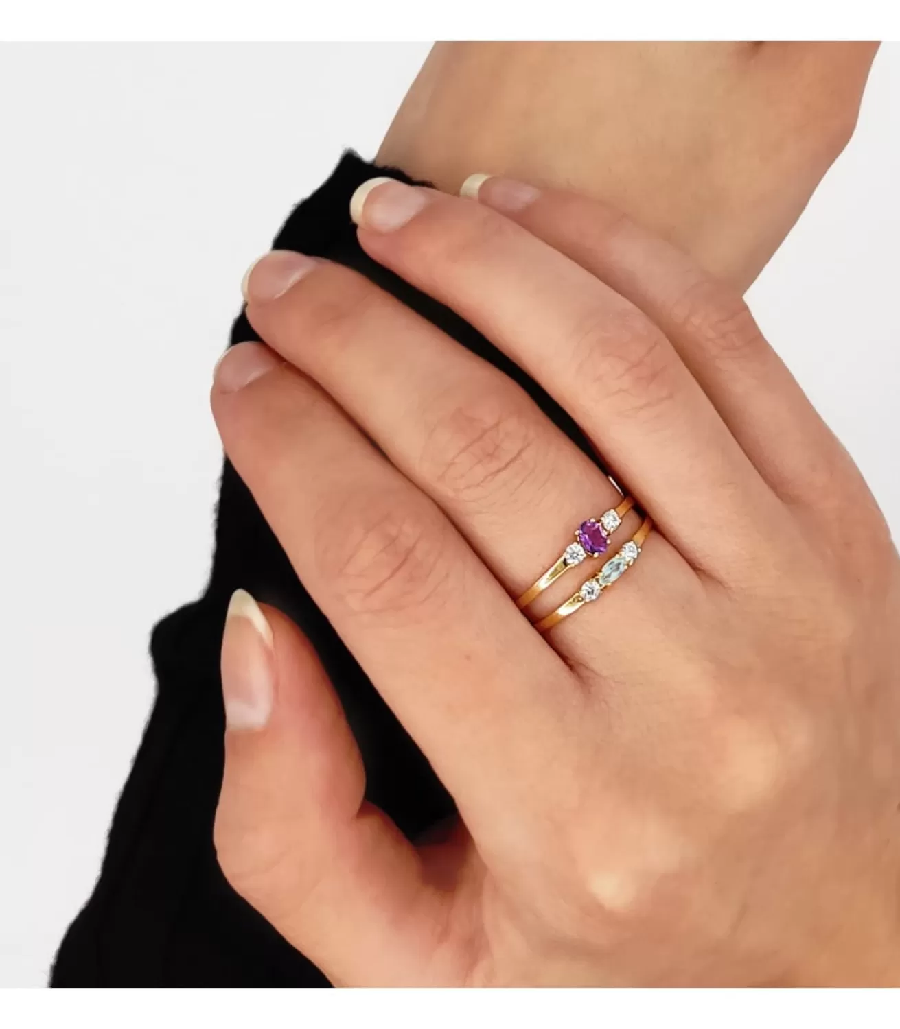 Anillo Aguamarina Oro Amarillo 18K Always<Alda Joyeros Cheap