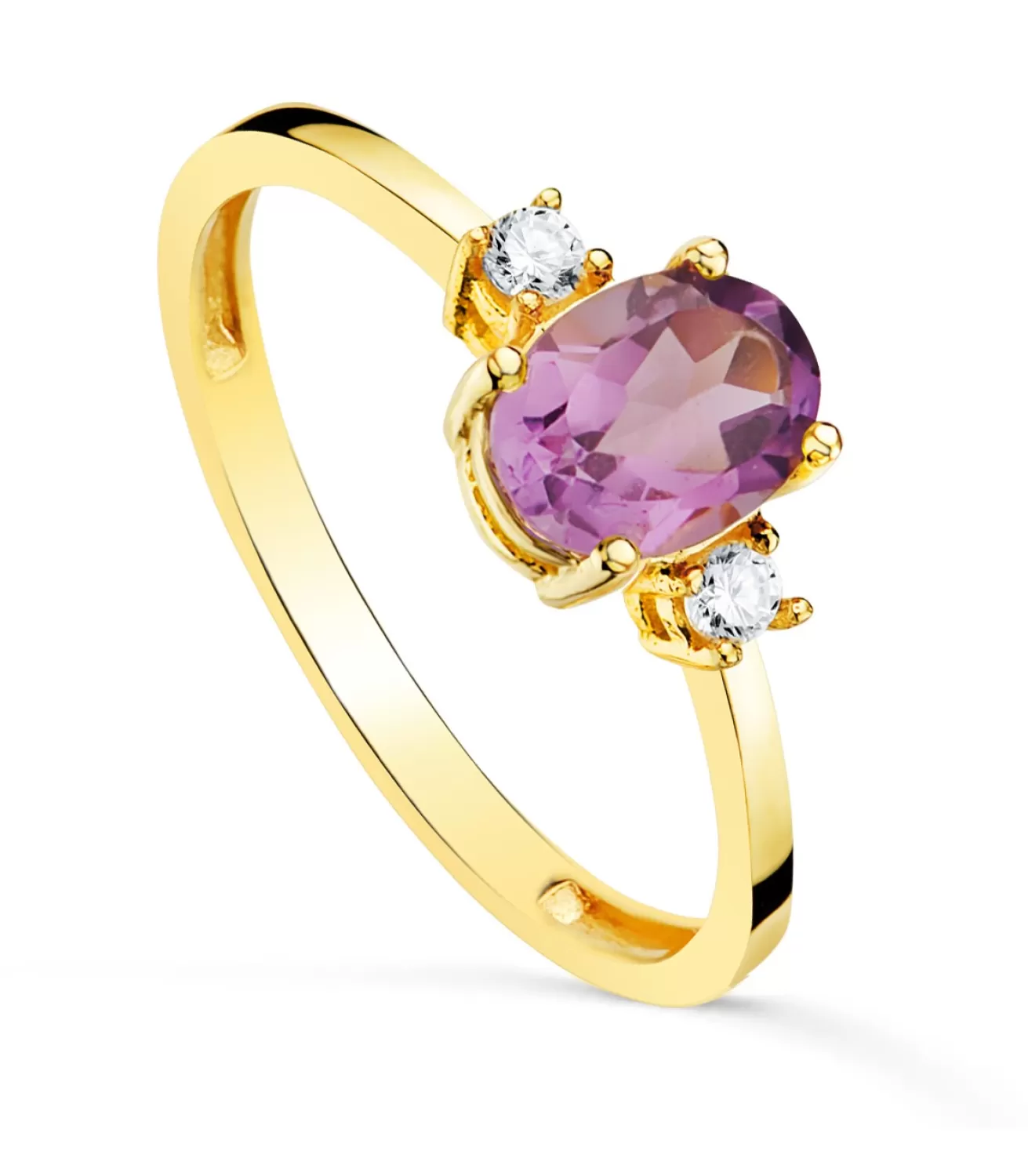 Anillo Amatista Glow Oro 18K<Alda Joyeros Fashion