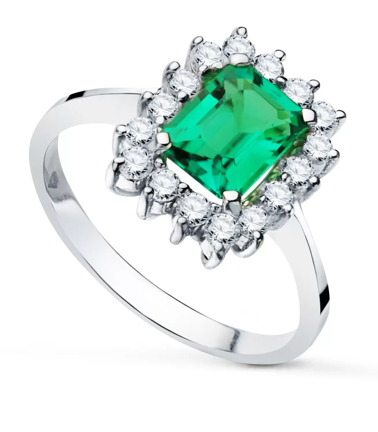 Anillo Carrie Oro 18K Esmeralda Y Diamantes<Alda Joyeros Store