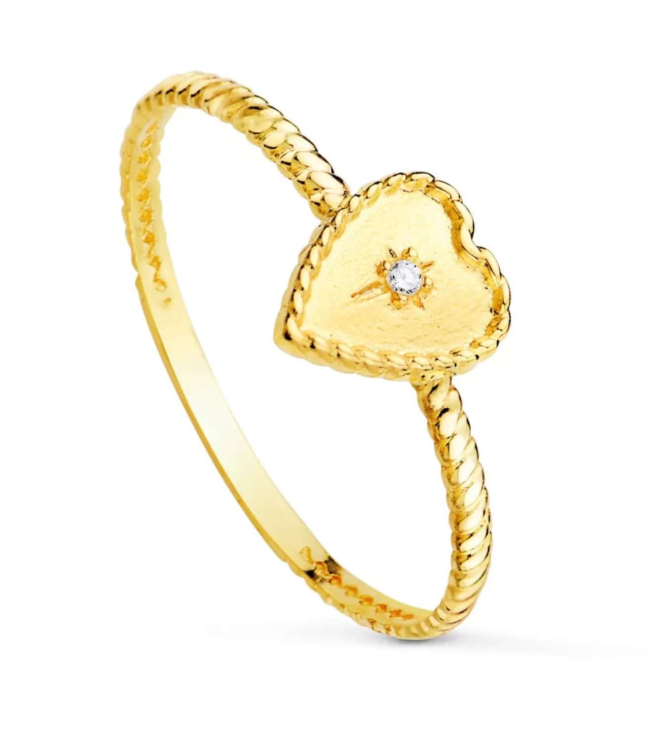 Anillo Corazon Oro 18K Glam Bolitas<Alda Joyeros Discount