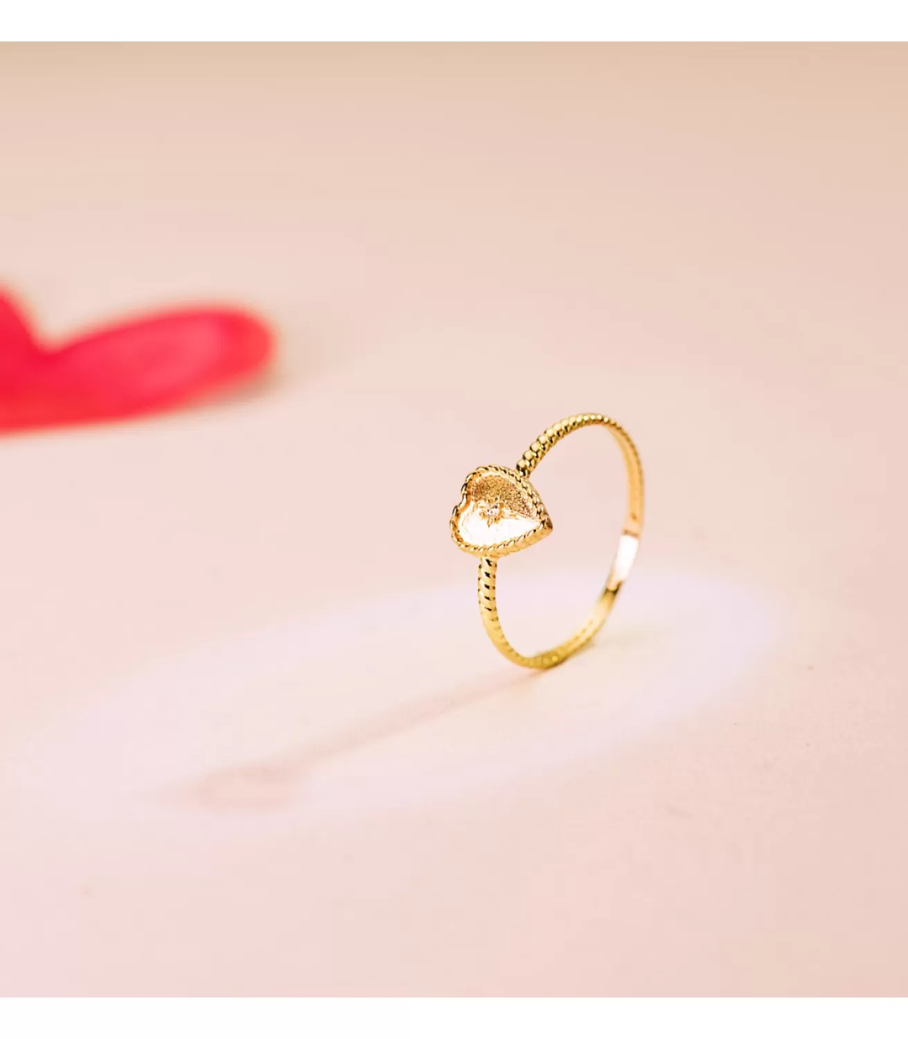 Anillo Corazon Oro 18K Glam Bolitas<Alda Joyeros Discount