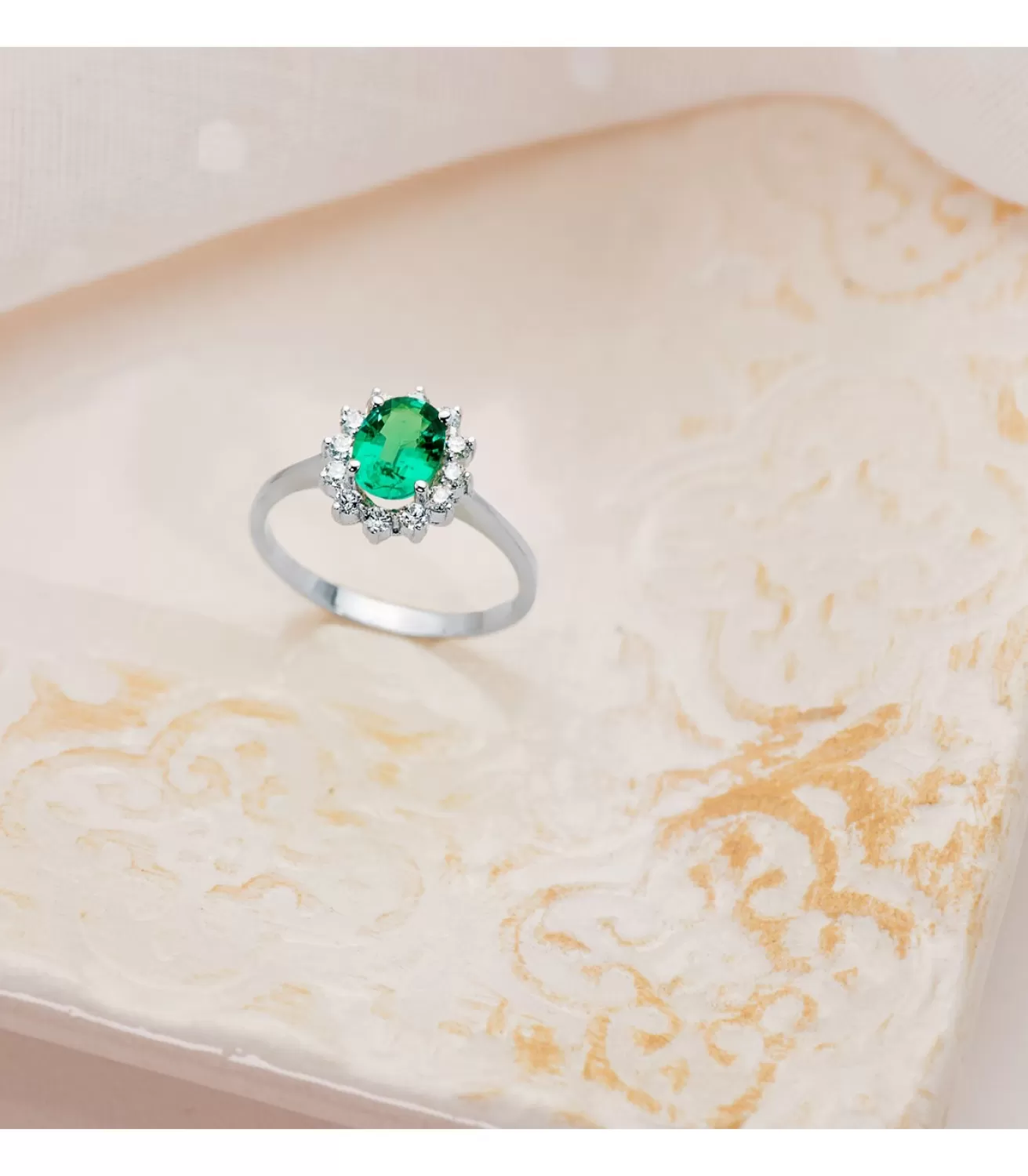 Anillo Eowyn Oro 18K Esmeralda Y Diamantes<Alda Joyeros Hot