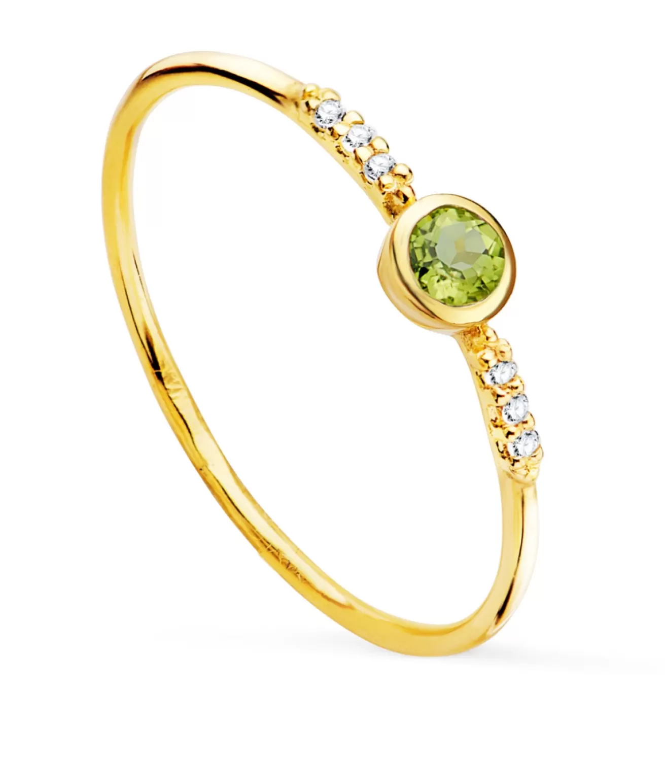 Anillo Hayworth Olivina 18K Diamantes 0.030 Qts.<Alda Joyeros Discount