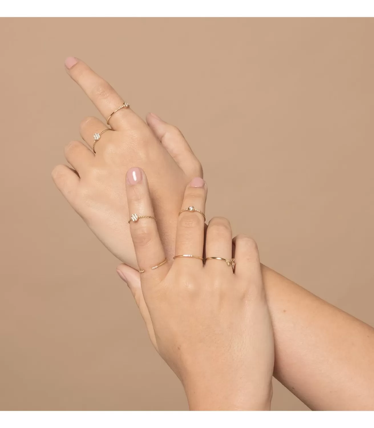 Anillo Hayworth Oro Amarillo 18K Diamantes 0.140 Qts.<Alda Joyeros Shop