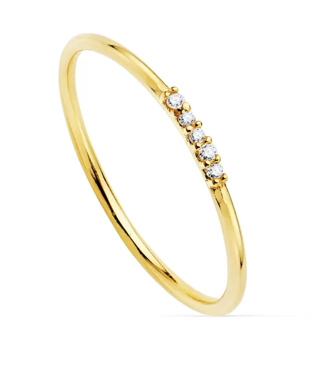 Anillo Hepburn Oro Amarillo 18K Diamantes 0.025 Qts.<Alda Joyeros Cheap