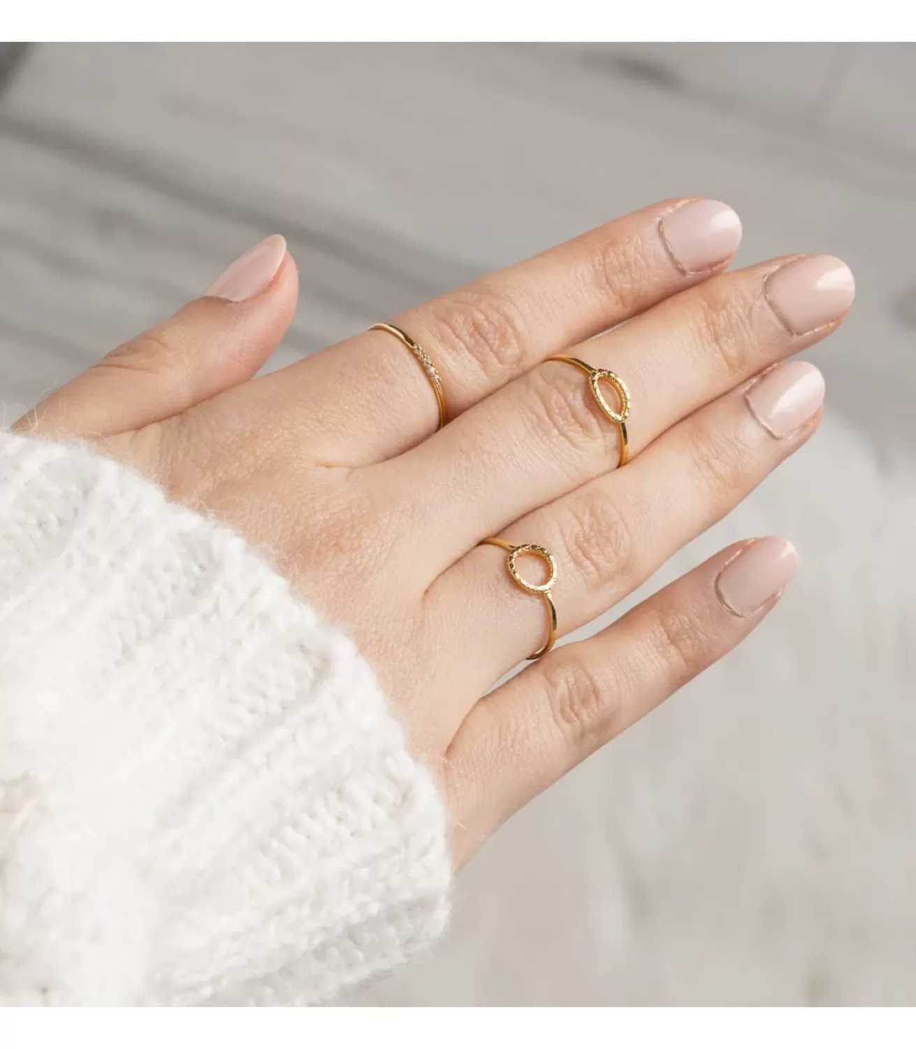 Anillo Hepburn Oro Amarillo 18K Diamantes 0.025 Qts.<Alda Joyeros Cheap