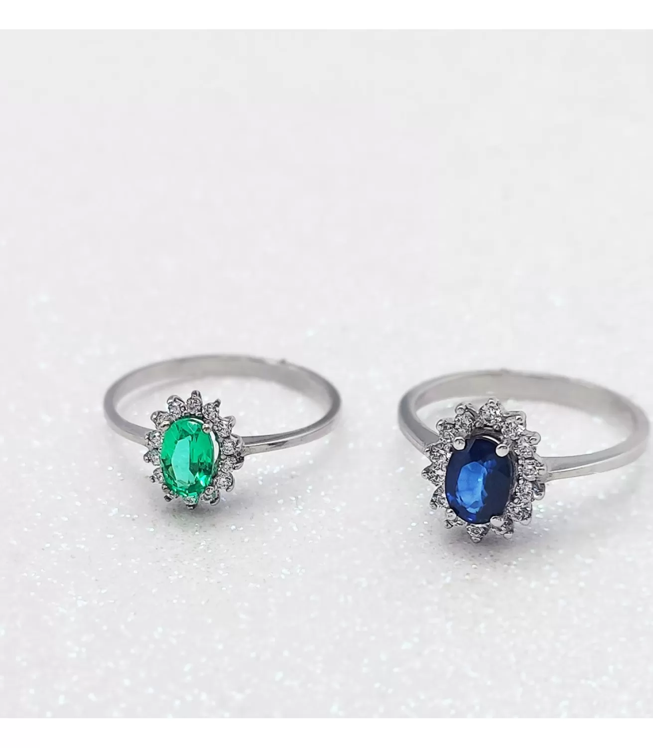Anillo Jasmin 0.14 Qtes.18 Ktes Esmeralda 0.39 Q<Alda Joyeros New