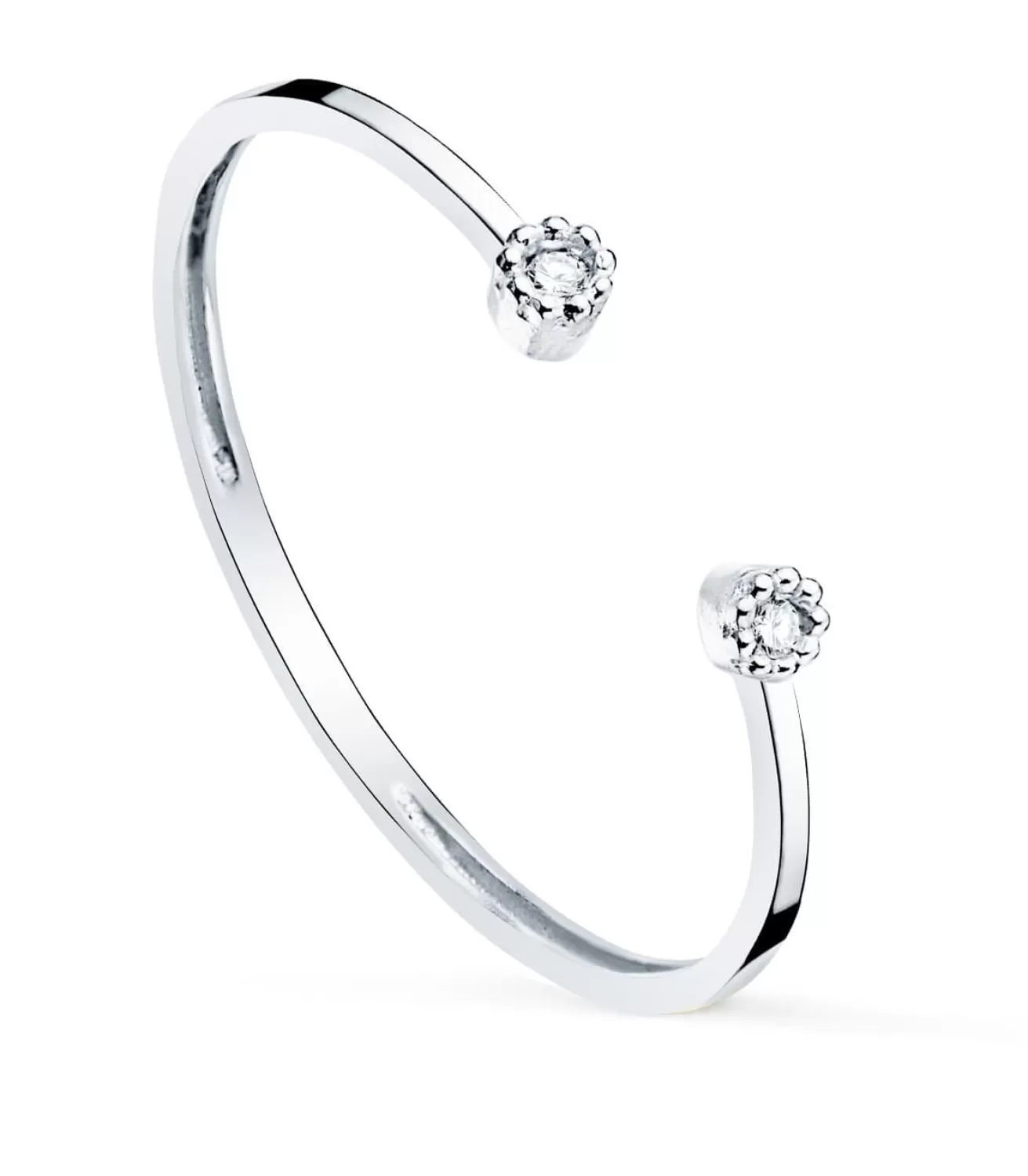 Anillo Kelly Oro Blanco 18K Diamantes 0.016 Qts.<Alda Joyeros Outlet
