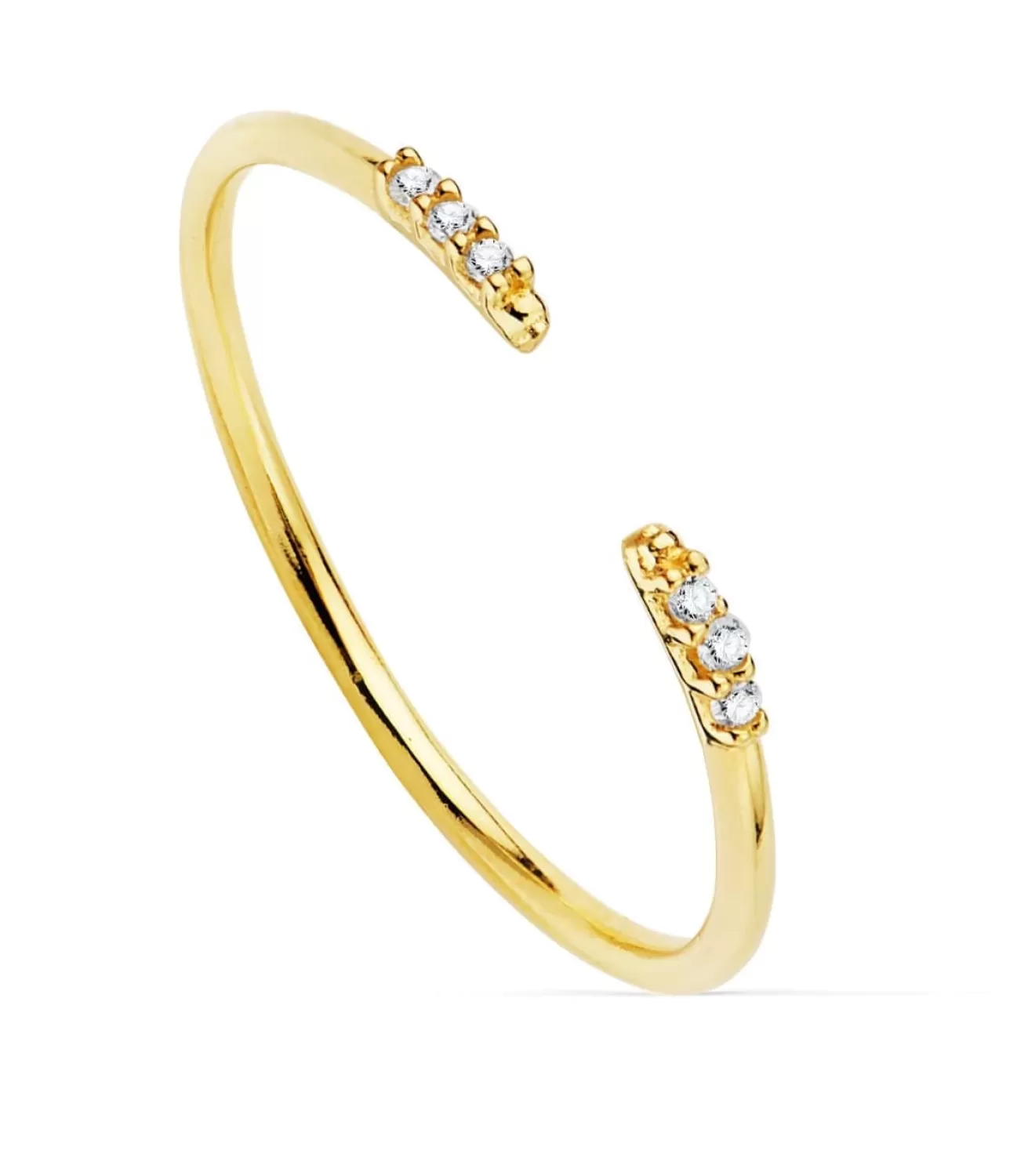 Anillo Leigh Oro Amarillo 18K Diamantes 0.030 Qts.<Alda Joyeros Store