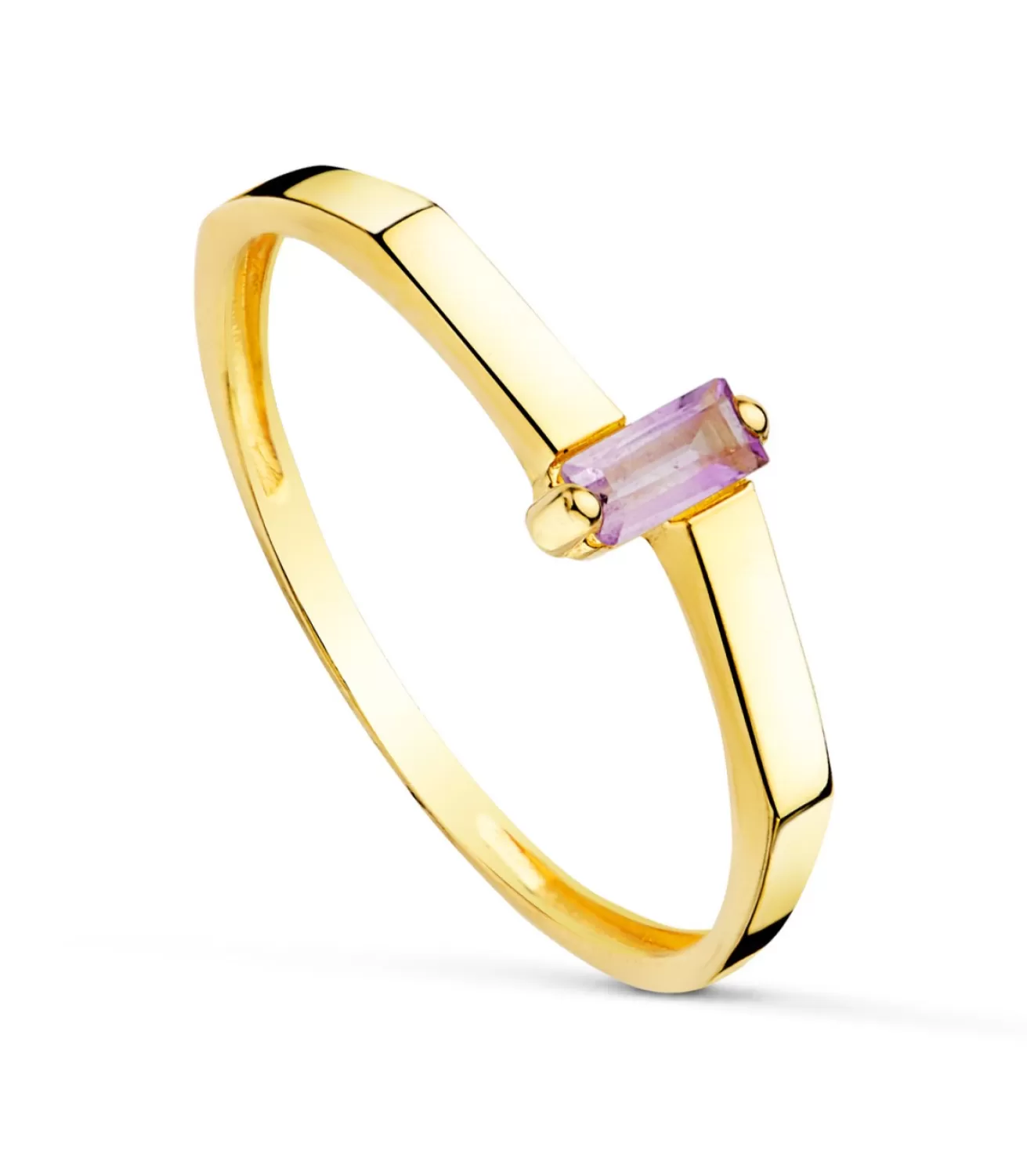 Anillo Meraki Oro 18K Barreta Amatista<Alda Joyeros Best Sale