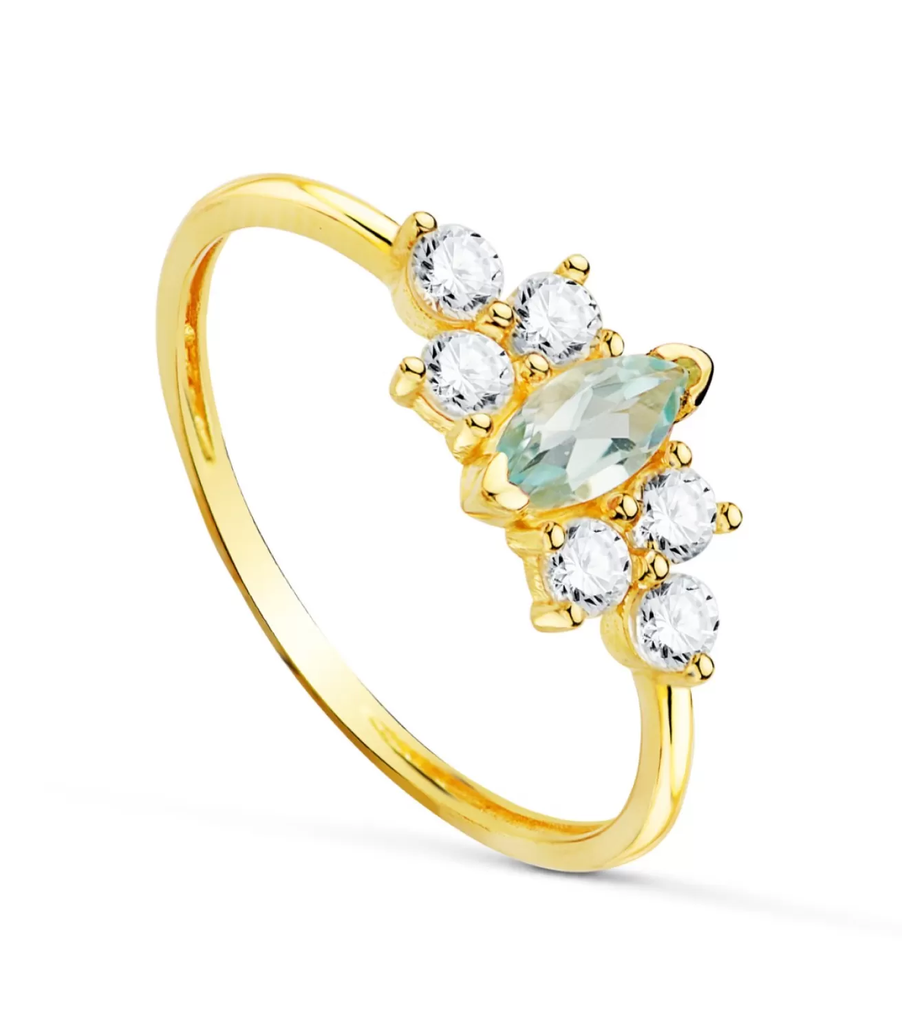 Anillo Meraki Oro 18K Marquise Topacio Azul<Alda Joyeros Discount