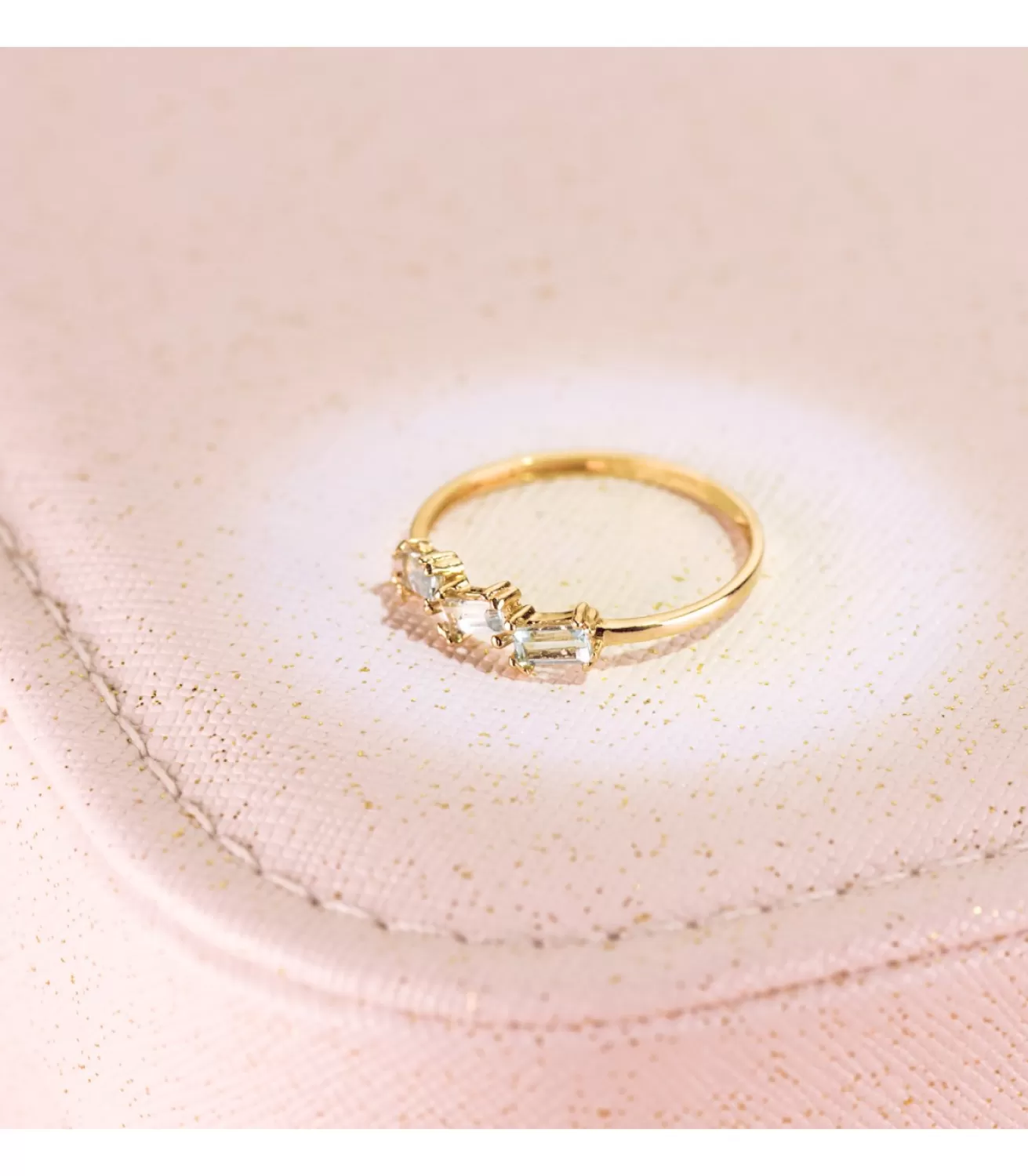 Anillo Princess Topacio Azul Oro Amarillo 18K<Alda Joyeros Hot