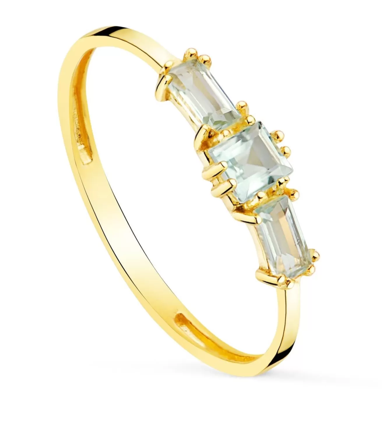 Anillo Queen Topacio Azul Oro Amarillo 18K<Alda Joyeros Best Sale