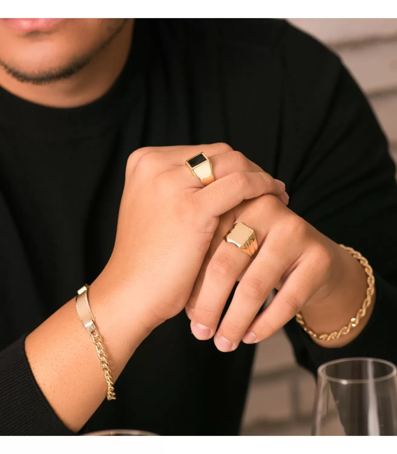 Anillo Sello Guido Oro Amarillo 18K Piedra Onix<Alda Joyeros Clearance