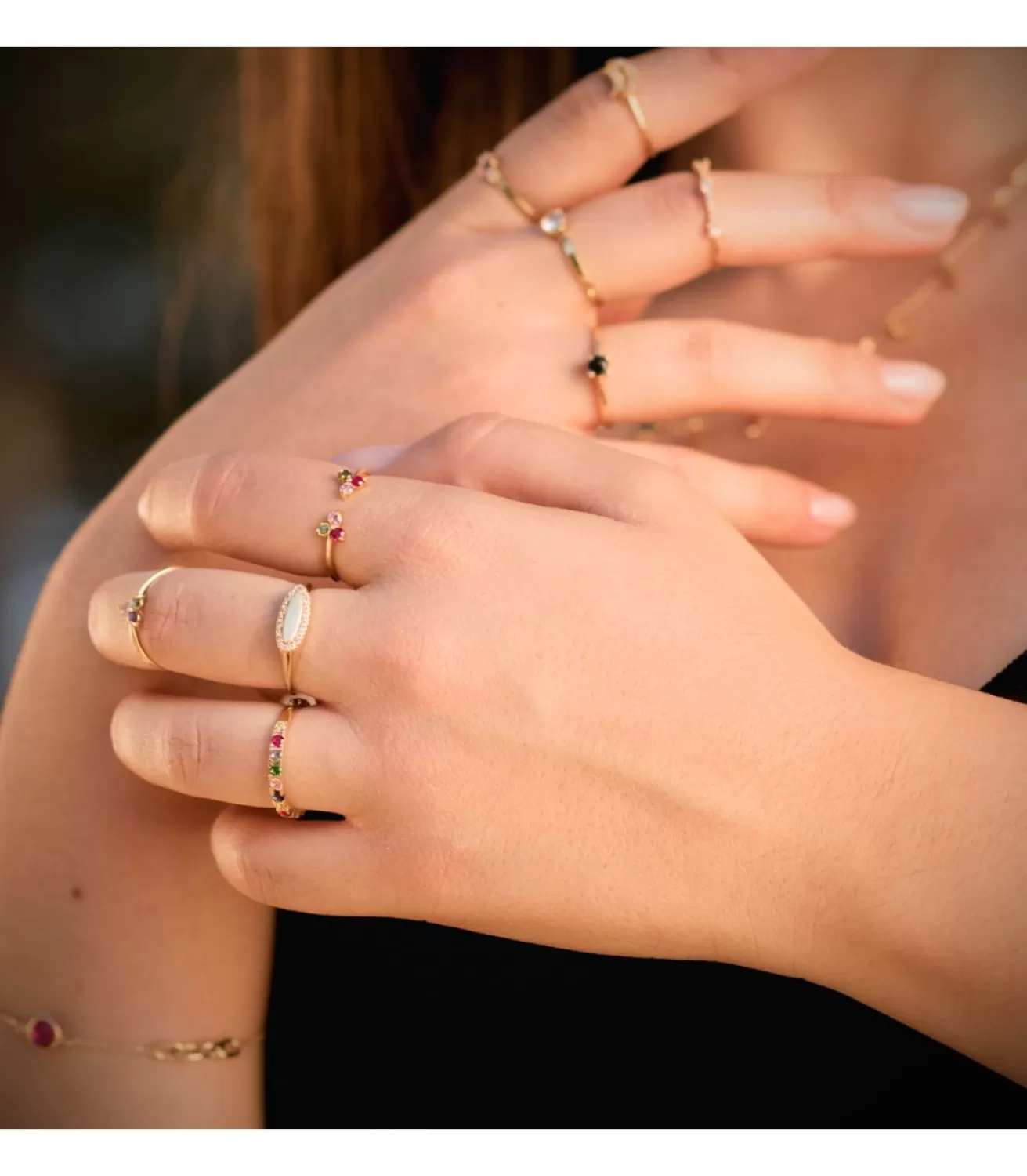 Anillo Sello Ojival Oro 18K Circonitas<Alda Joyeros Fashion