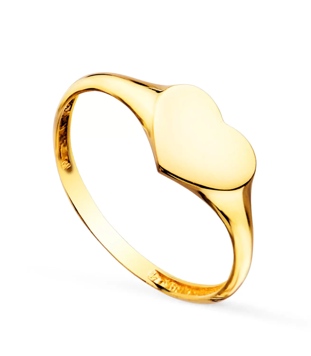 Anillo Sign Sello Mujer Corazon Oro 18K<Alda Joyeros Shop
