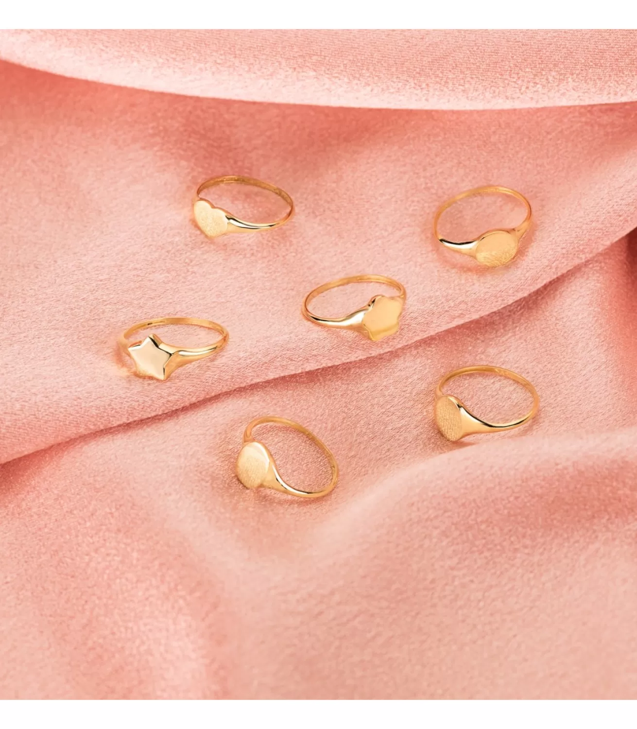 Anillo Sign Sello Mujer Corazon Oro 18K<Alda Joyeros Shop