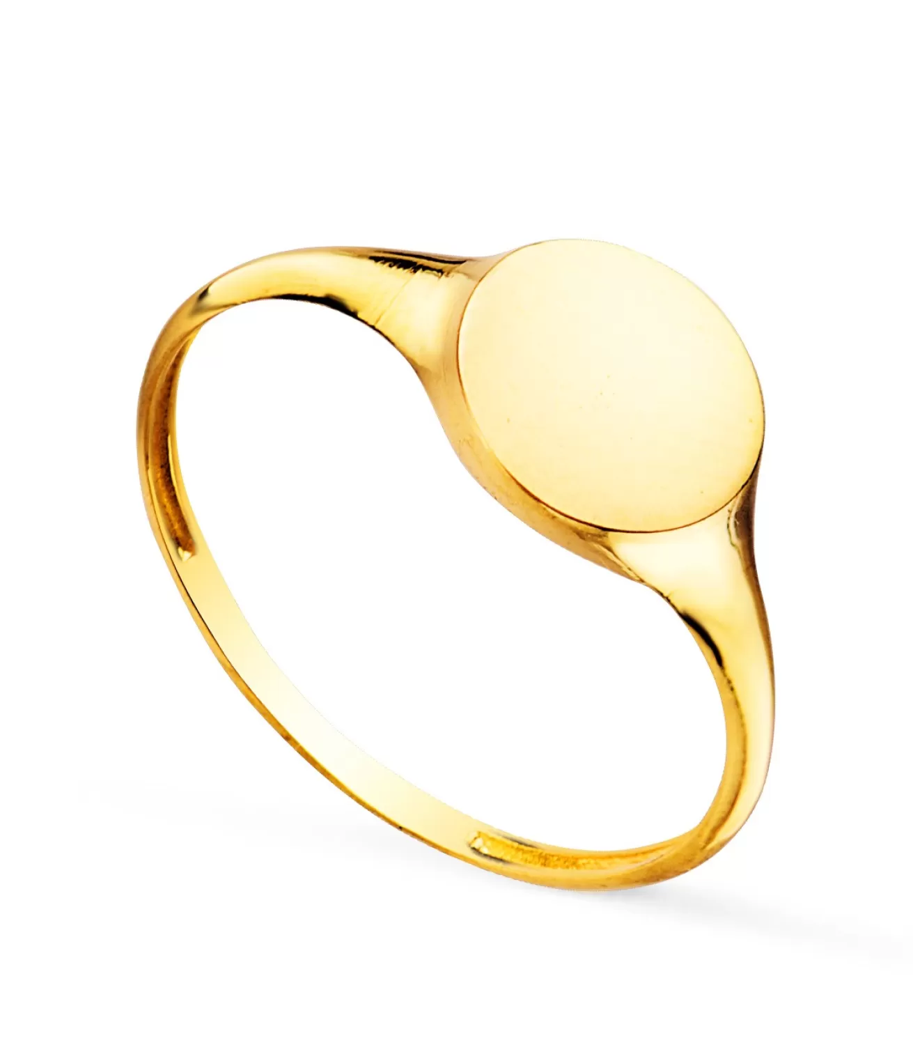 Anillo Sign Sello Mujer Redondo Oro 18K<Alda Joyeros Sale