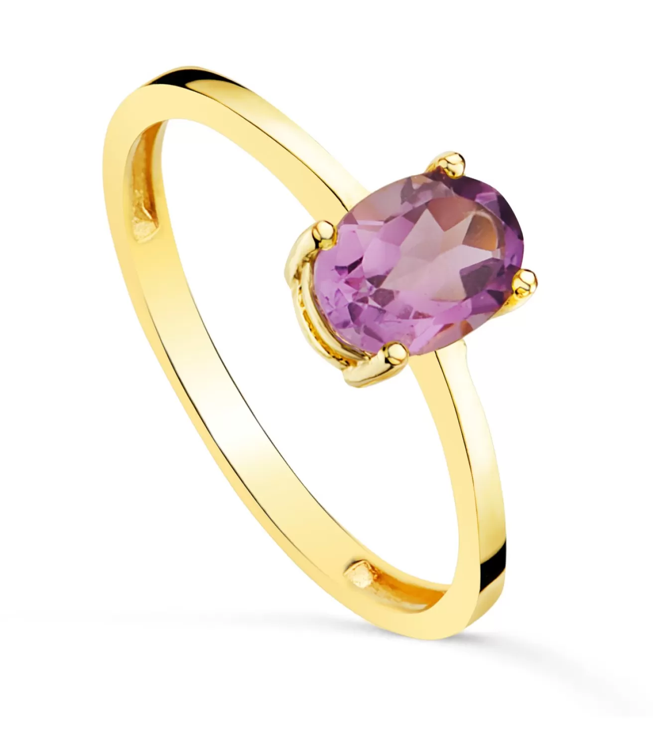 Anillo Solitario Fancy Amatista Oro 18K<Alda Joyeros Clearance