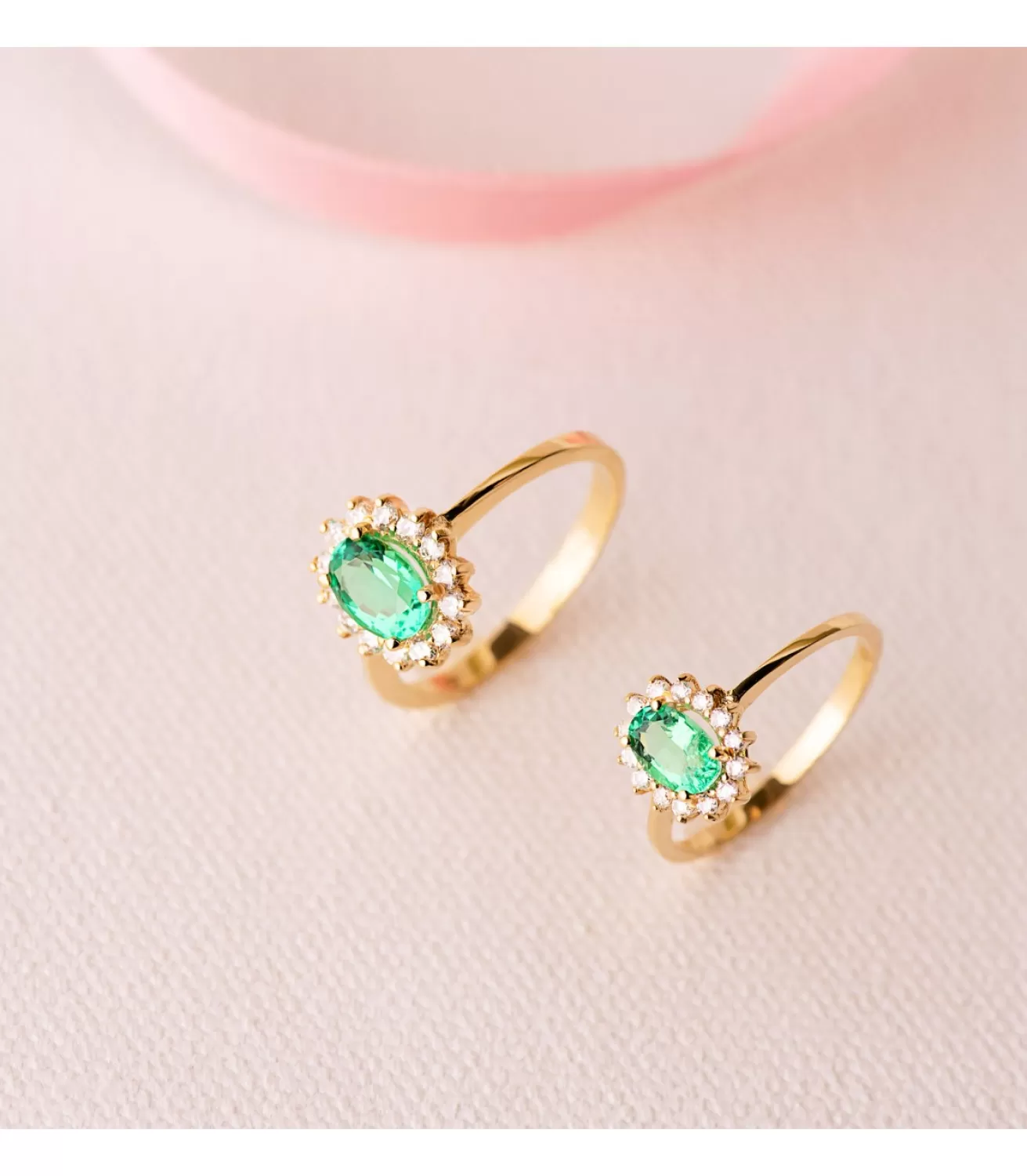 Anillo Sybil Oro 18K Esmeralda Y Diamantes<Alda Joyeros Clearance
