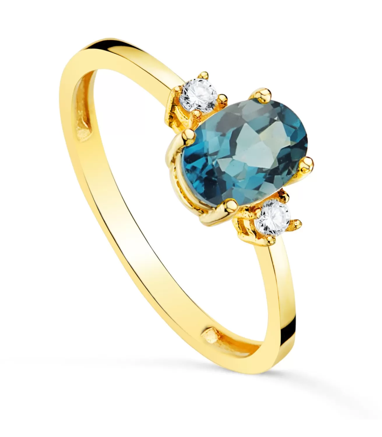 Anillo Topacio London Blue Glow Oro 18K<Alda Joyeros Best Sale