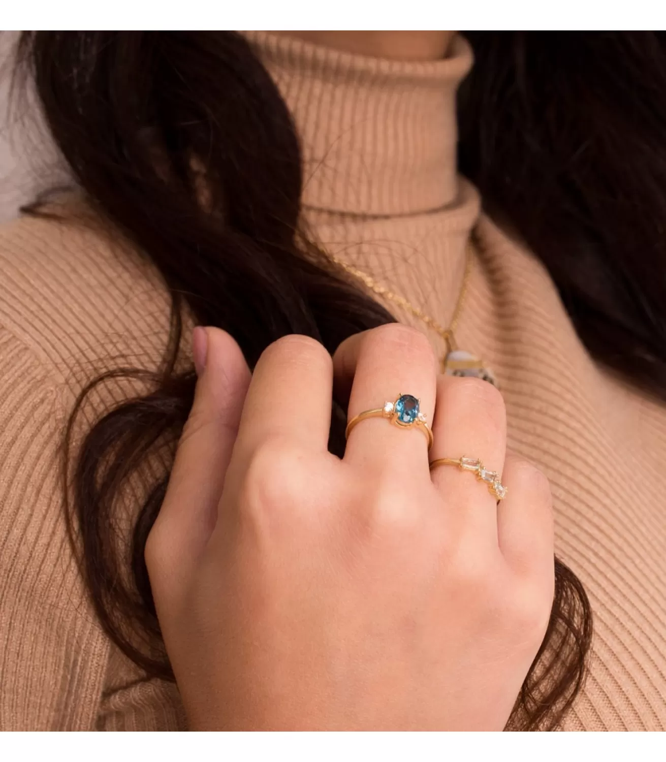 Anillo Topacio London Blue Glow Oro 18K<Alda Joyeros Best Sale