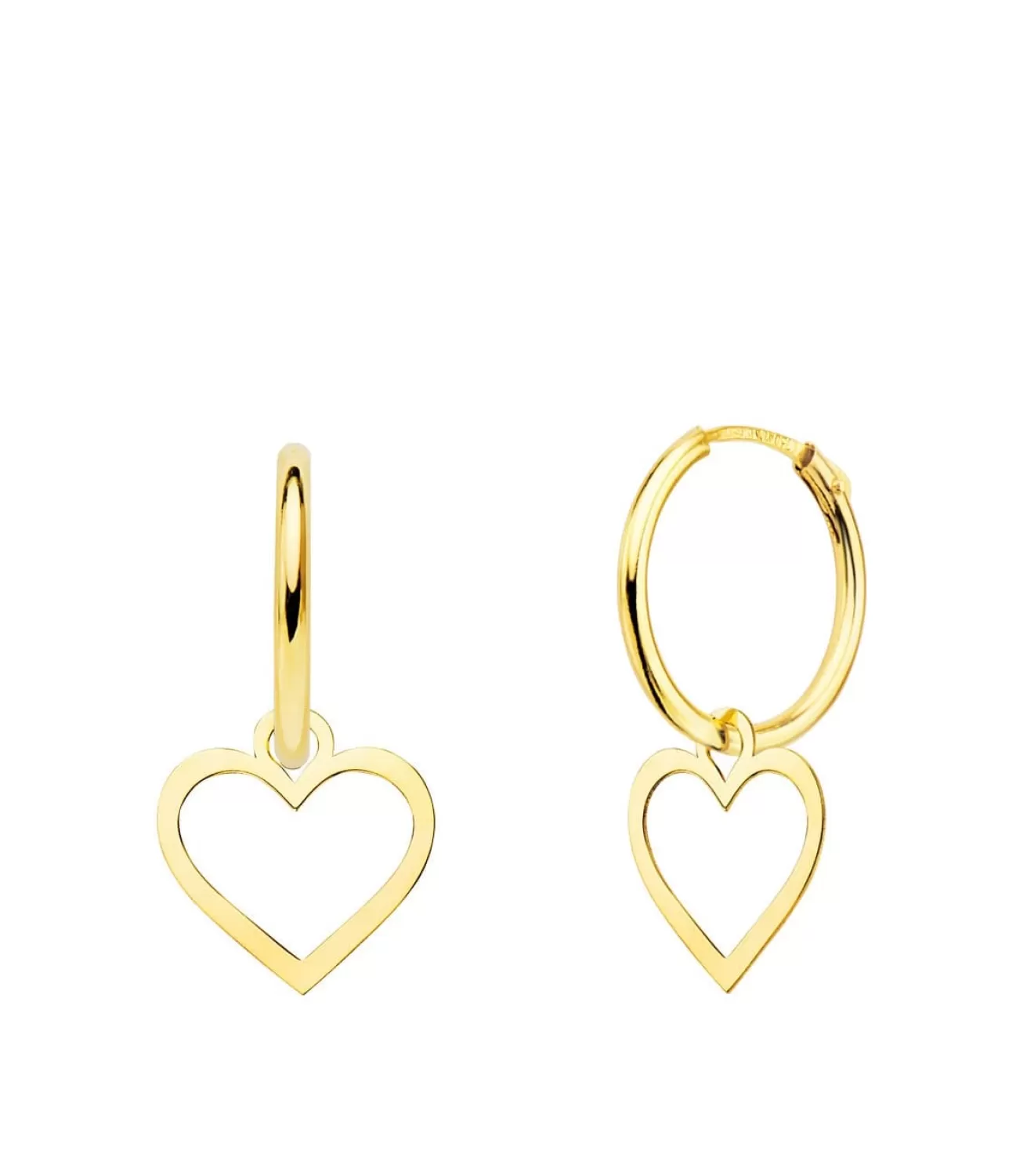 Aros Colgante Corazon Oro Amarillo 18K<Alda Joyeros Hot