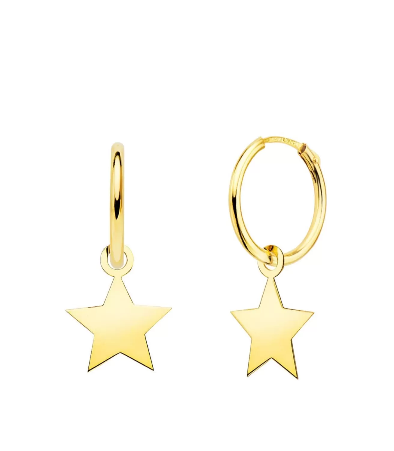 Aros Colgante Estrella Oro Amarillo 18K<Alda Joyeros Best