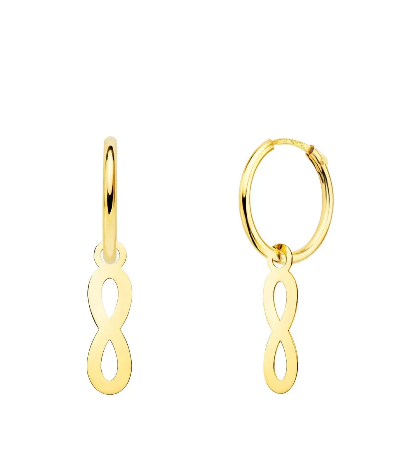 Aros Colgante Infinito Oro Amarillo 18K<Alda Joyeros Outlet