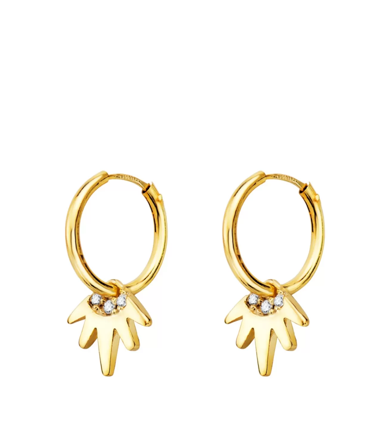Aros Colgante Punk Oro Amarillo 18K<Alda Joyeros Best
