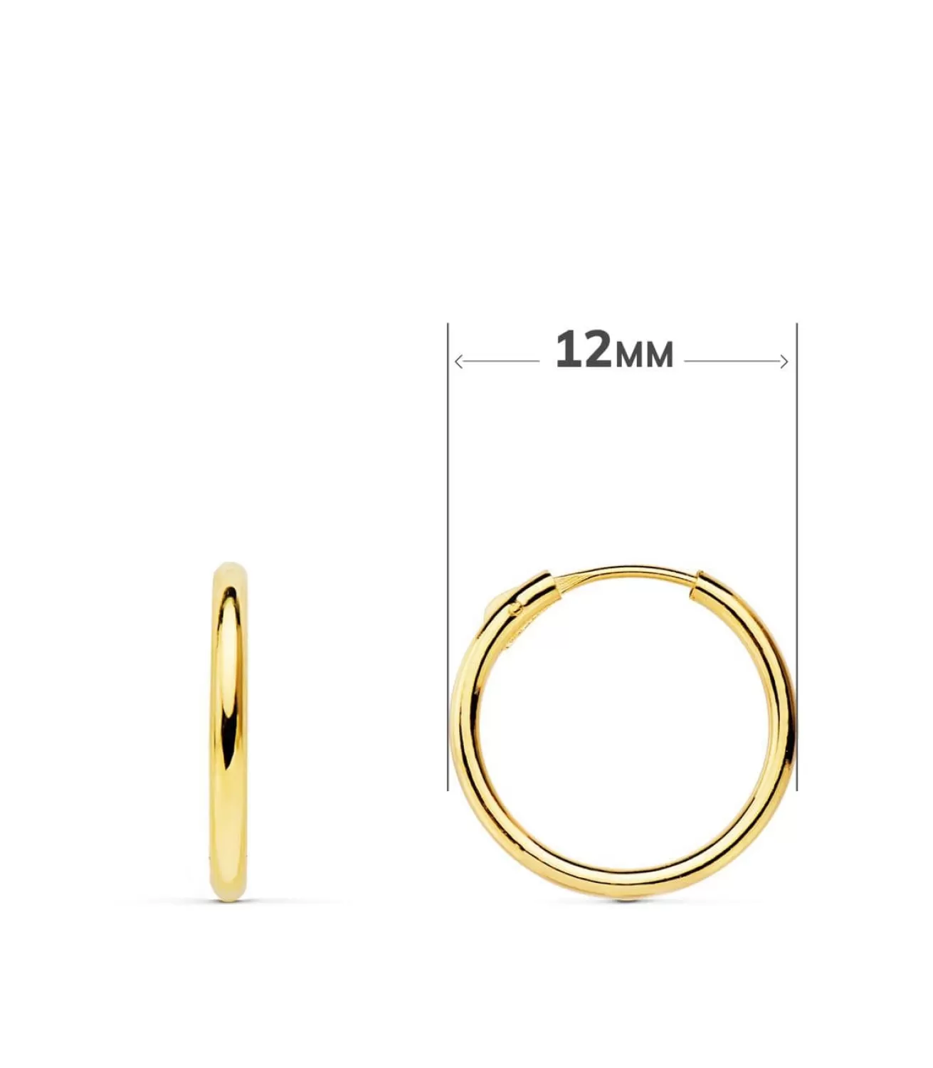 Aros Colgante Punk Oro Amarillo 18K<Alda Joyeros Best