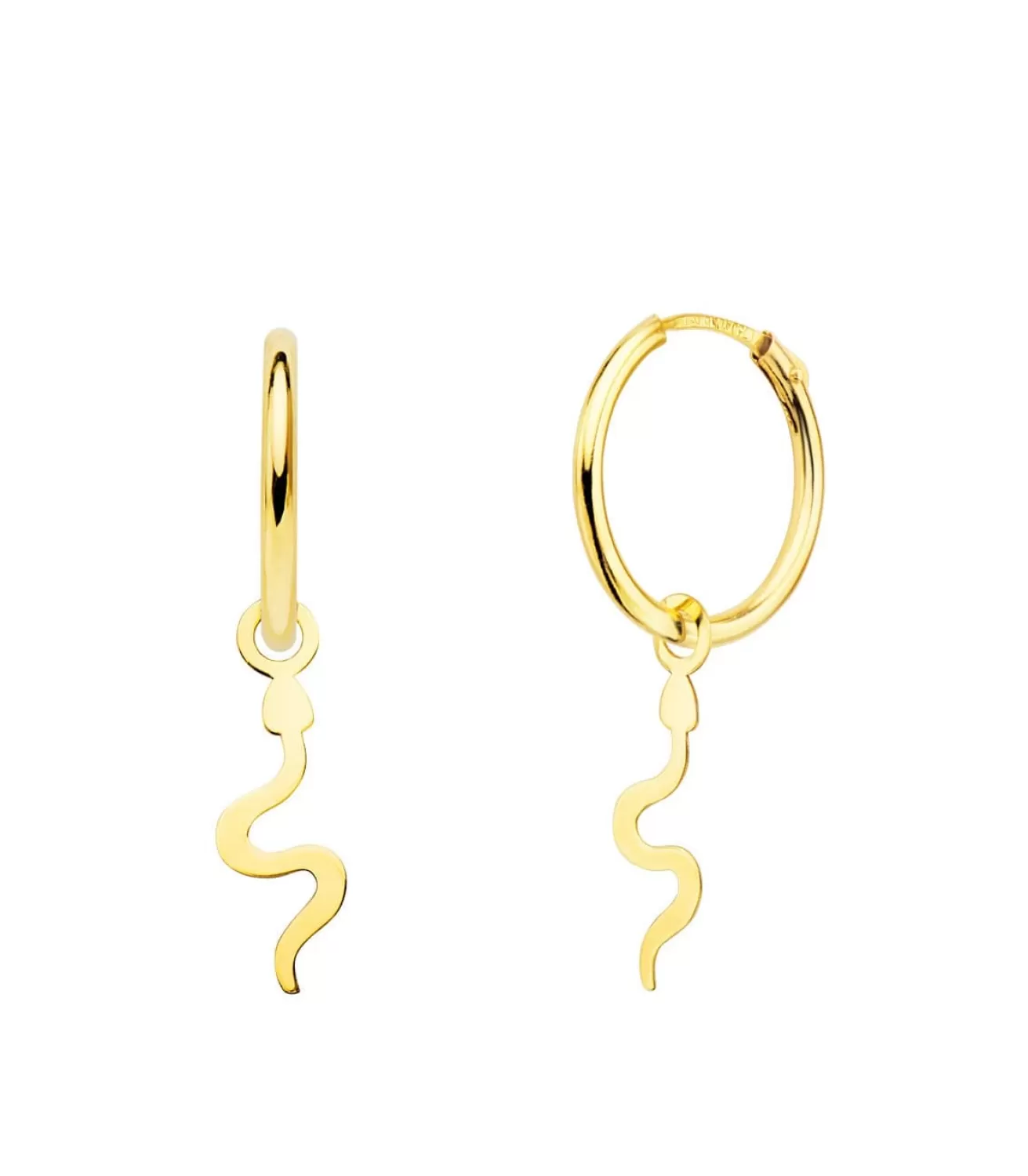 Aros Colgante Serpiente Oro Amarillo 18K<Alda Joyeros Cheap