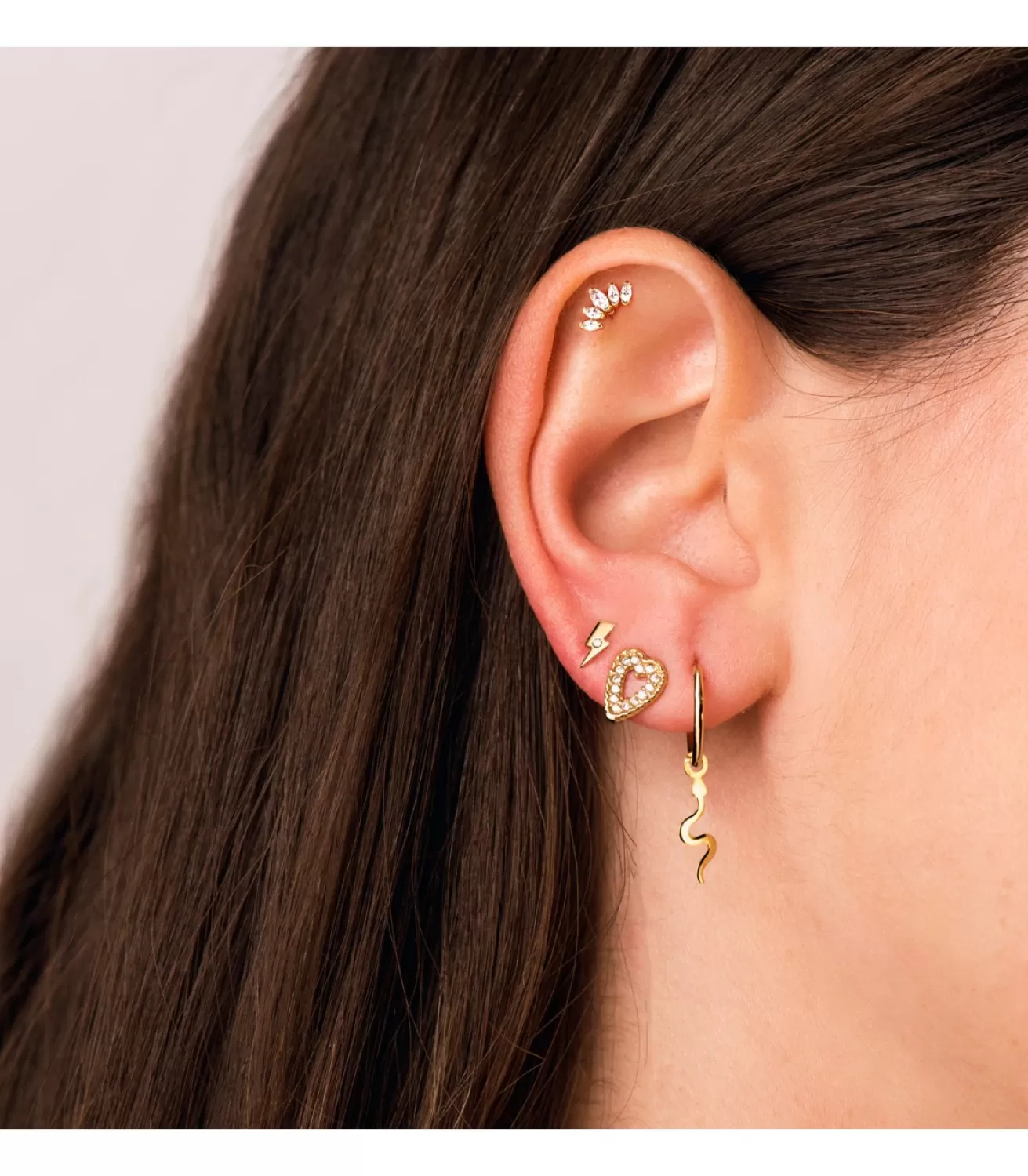 Aros Colgante Serpiente Oro Amarillo 18K<Alda Joyeros Cheap
