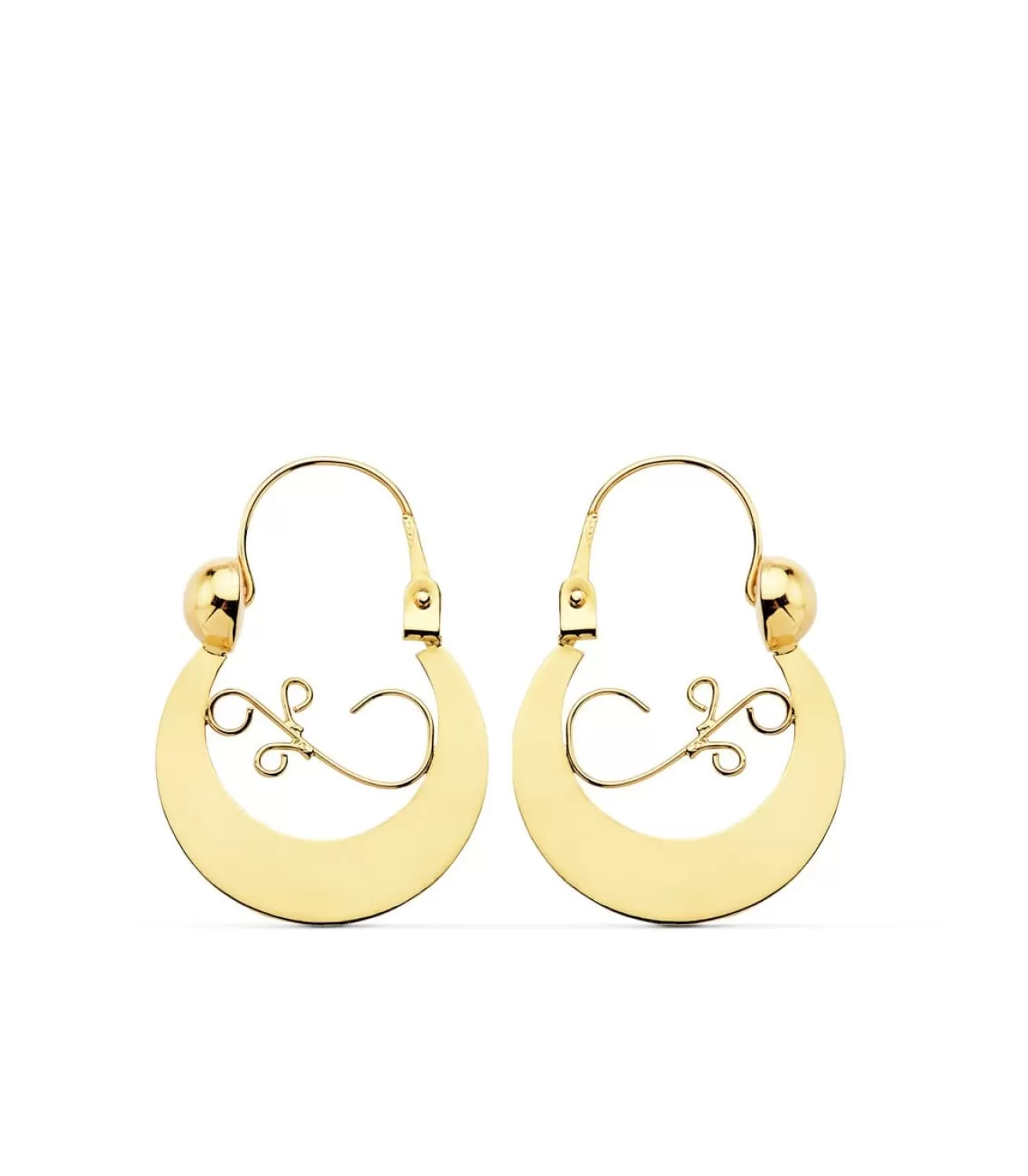 Aros Criollas Canarias Oro Amarillo 18K 20 Mm<Alda Joyeros Hot