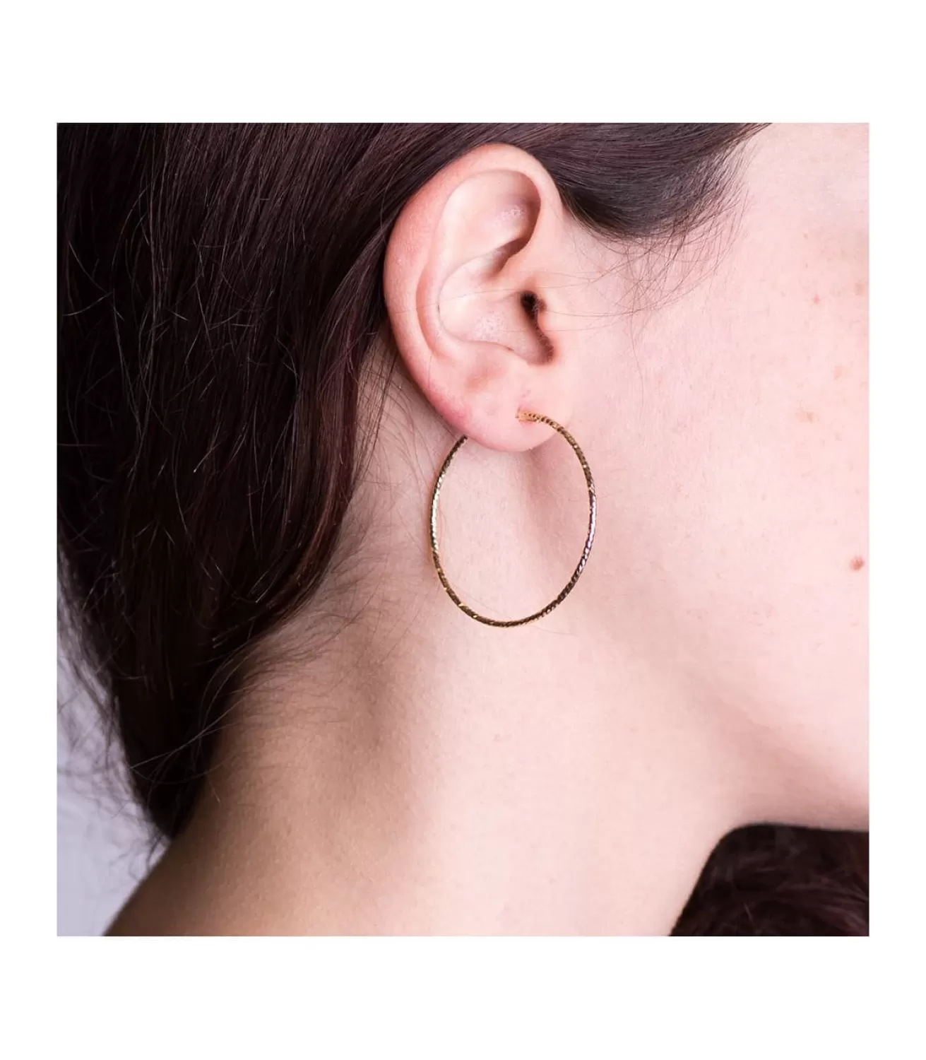 Aros Diamantados Oro Amarillo 18 K 40 Mm<Alda Joyeros Hot