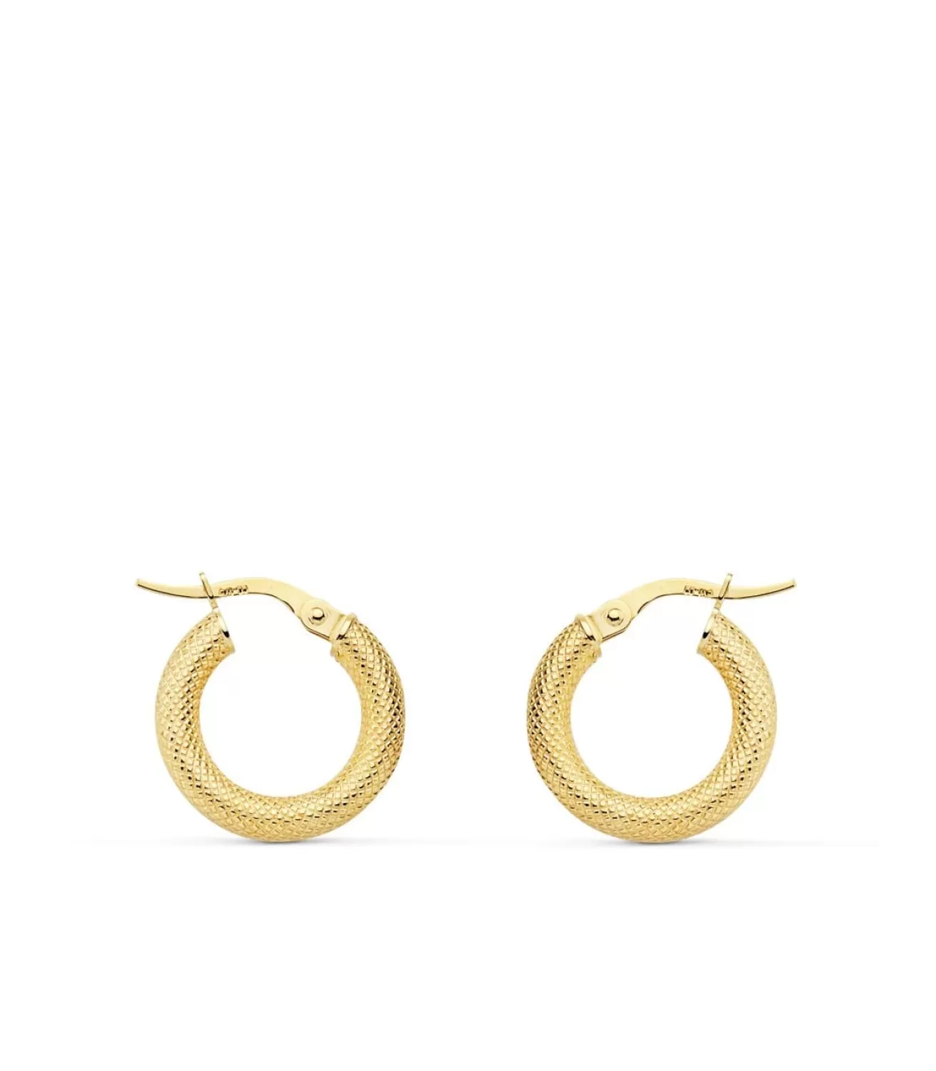 Aros Espiga Oro Amarillo 18 K 16 Mm<Alda Joyeros Cheap