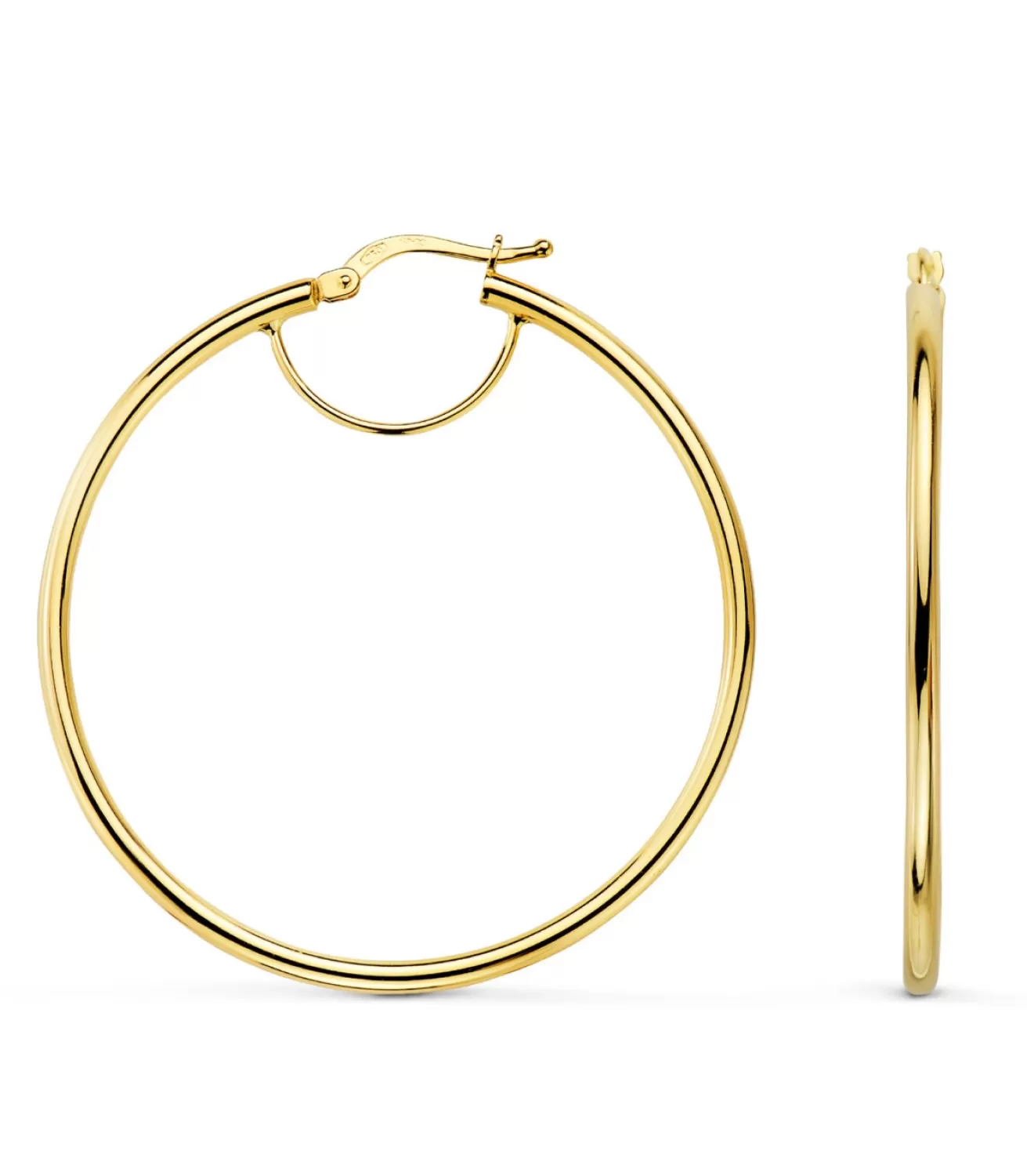 Aros Grandes Oro Amarillo 18K 43Mm<Alda Joyeros Cheap