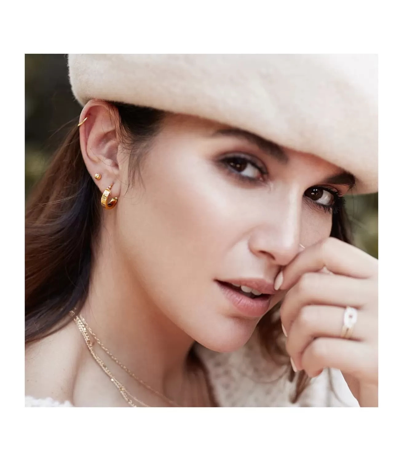 Aros Greca Herradura Oro Amarillo 18 K 14 Mm<Alda Joyeros Sale