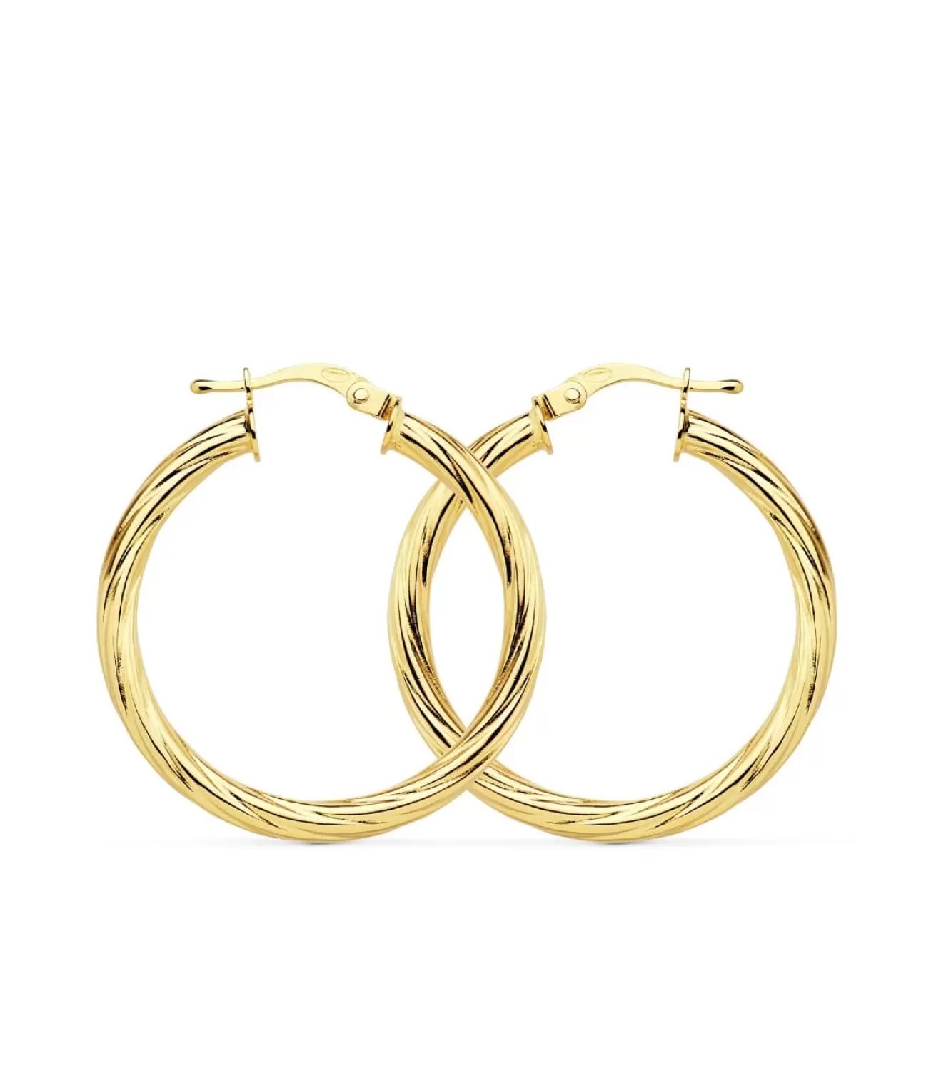 Aros Huecos Brillo Oro Amarillo 18 K 29 Mm<Alda Joyeros Best