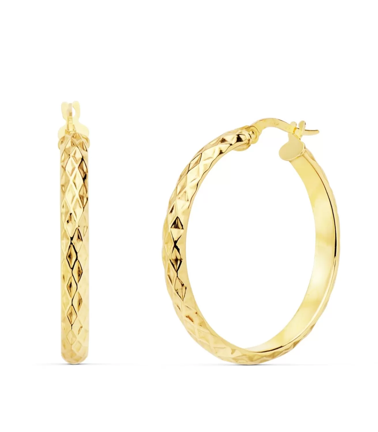 Aros Mujer Snake Oro Amarillo 18K 29 Mm<Alda Joyeros Fashion