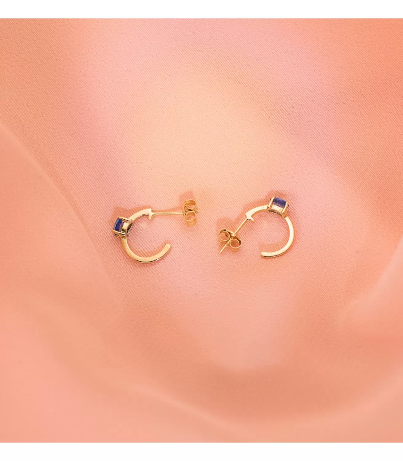Aros Paradise Glam Aguamarina Oro Amarillo 18K<Alda Joyeros Store
