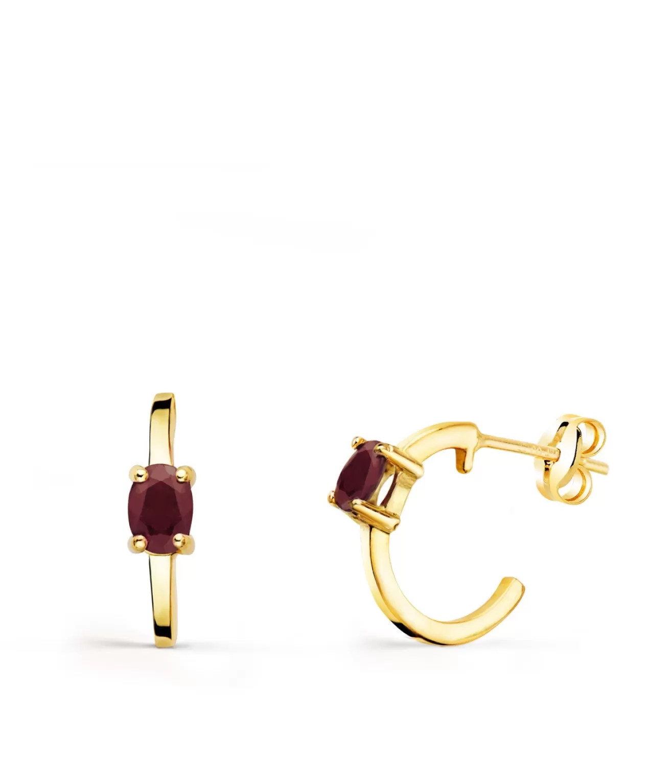 Aros Paradise Glam Rubi Oro Amarillo 18K<Alda Joyeros Best