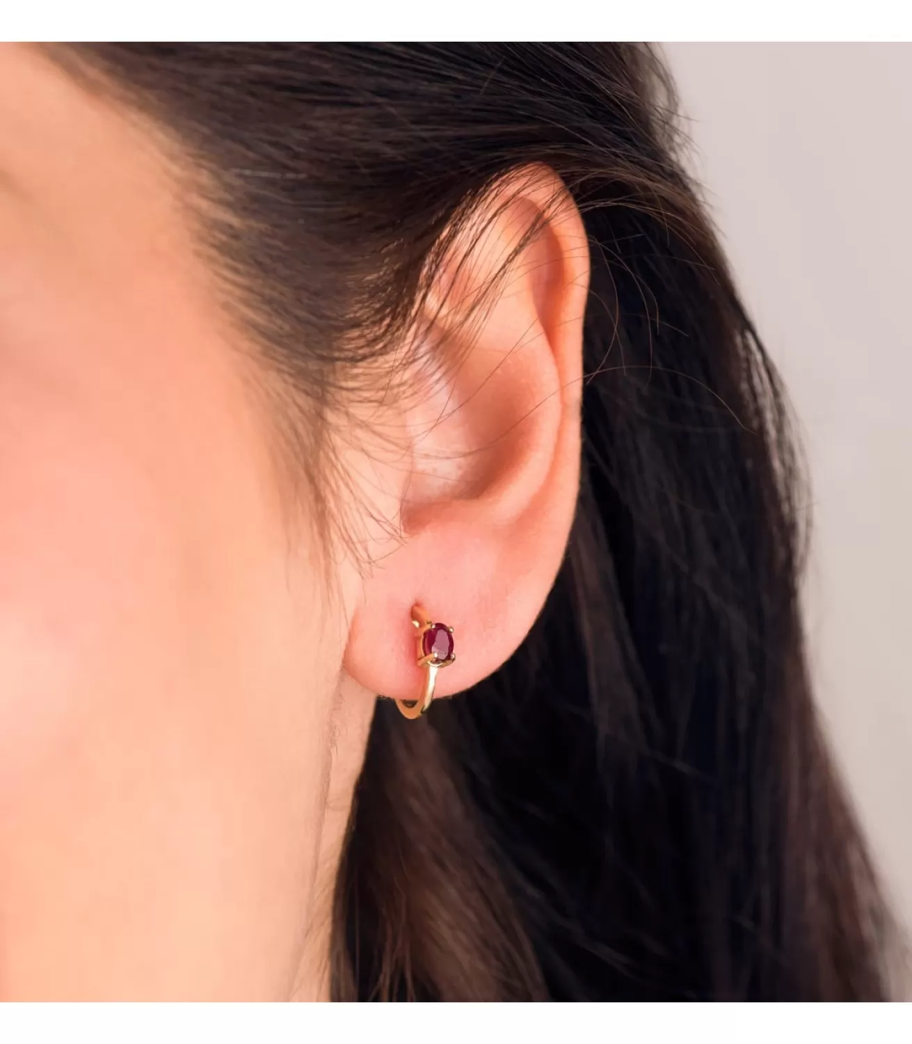 Aros Paradise Glam Rubi Oro Amarillo 18K<Alda Joyeros Best