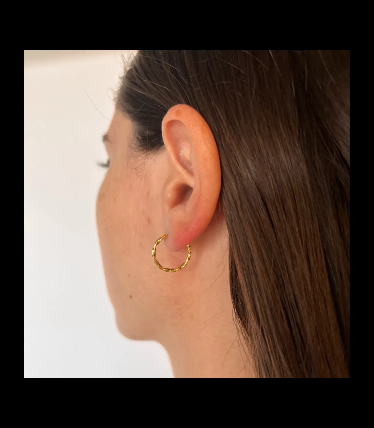 Aros Trenzados Oro Amarillo 18 K 16 Mm<Alda Joyeros Best Sale