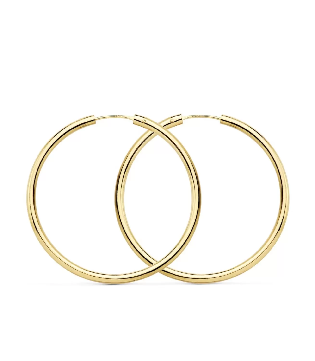 Aros Tubo Oro Amarillo 18K 35 Mm<Alda Joyeros Hot