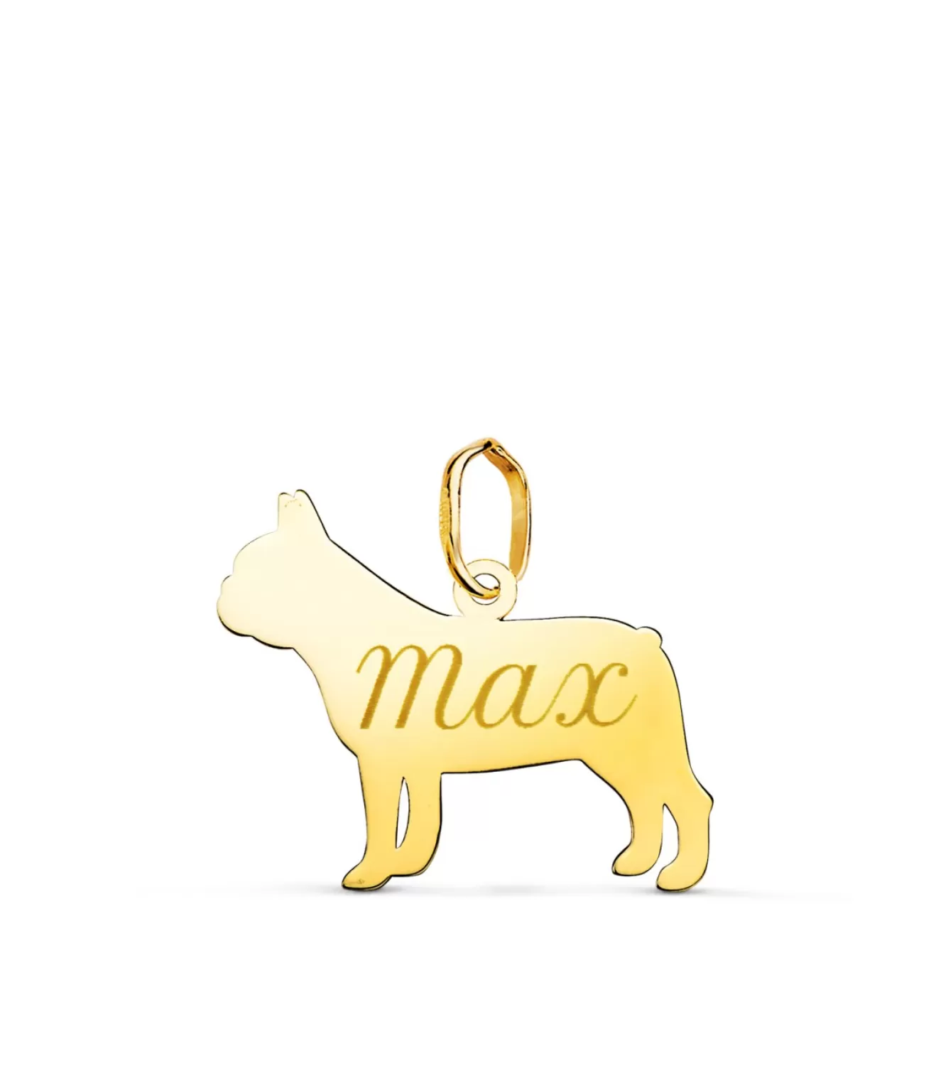 Bulldog Frances Colgante Personalizado Perro Oro 18K<Alda Joyeros Online
