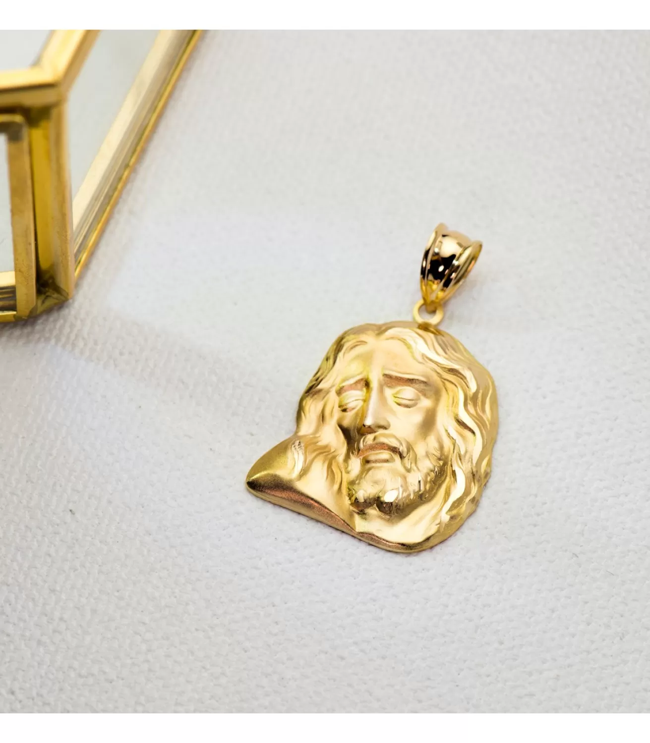 Cabeza Cristo Yacente 18 Ktes 23X21Mm<Alda Joyeros Fashion